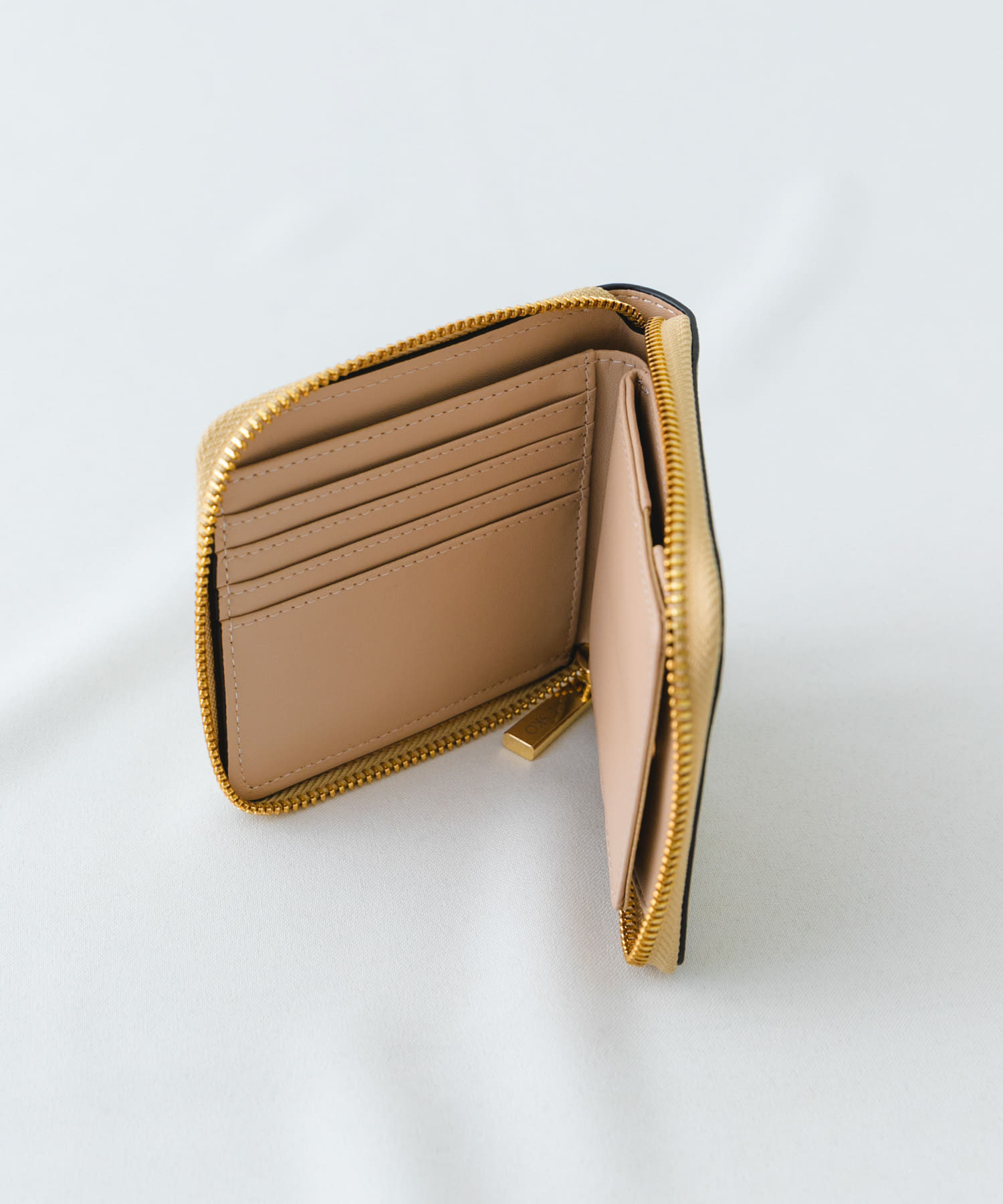 二つ折りミニ財布 GOLD2 one