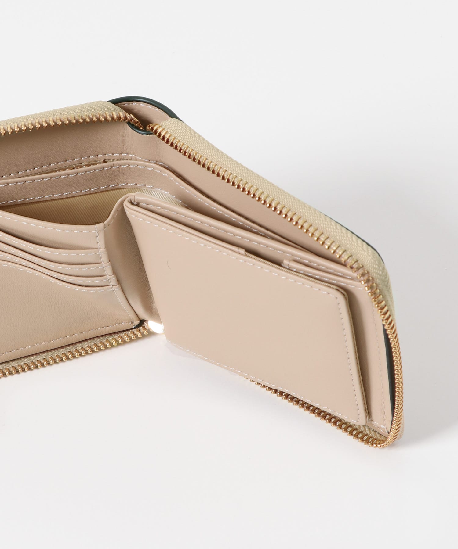 二つ折りミニ財布 GOLD2 one