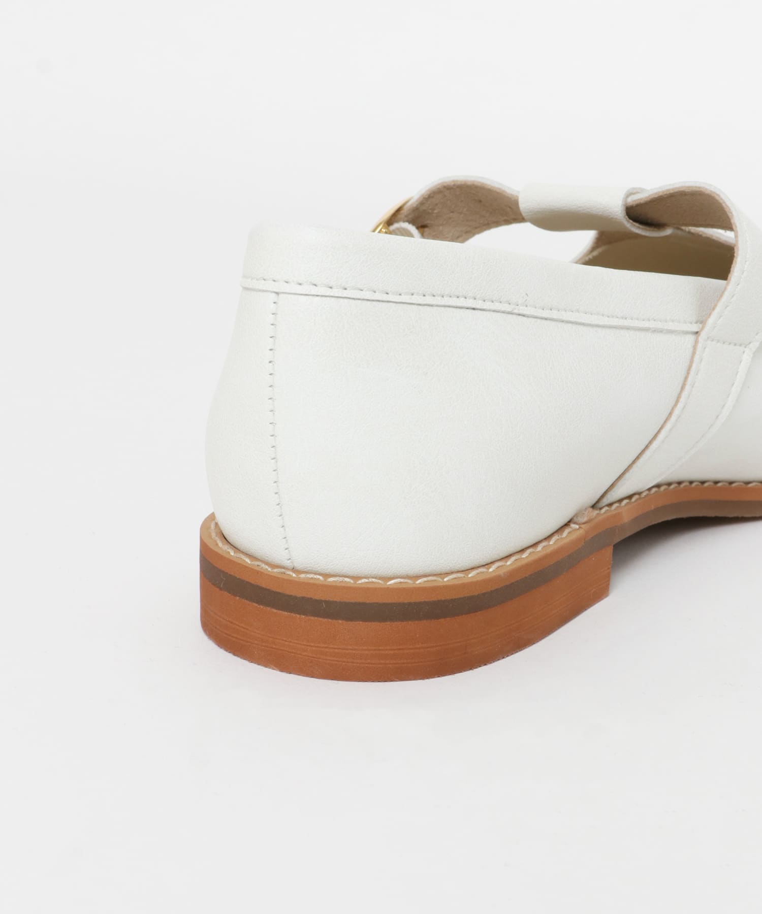 『MADE IN JAPAN』Tストラッププレーンシューズ WHITE 36