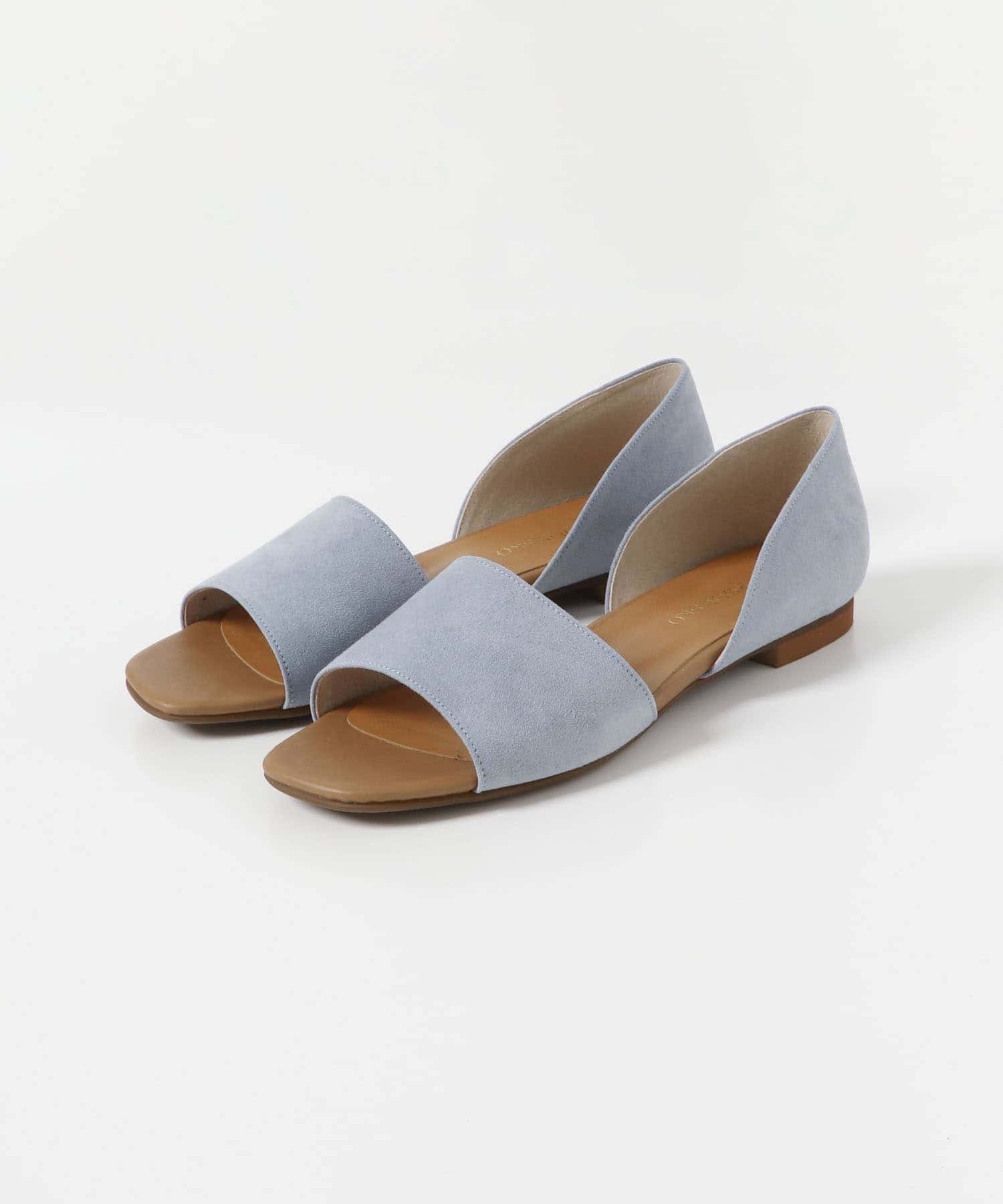 『MADE IN JAPAN』セパレートフラットサンダル L.BLUE 36