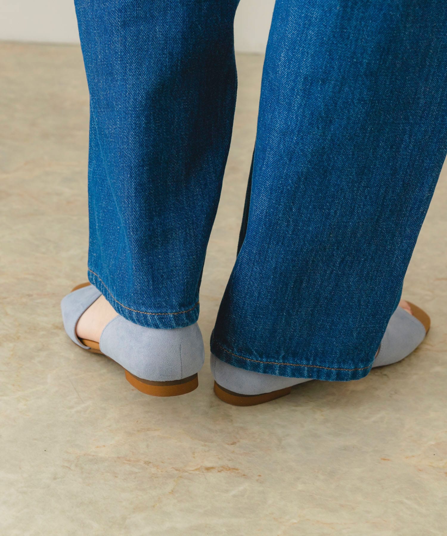 『MADE IN JAPAN』セパレートフラットサンダル L.BLUE 36
