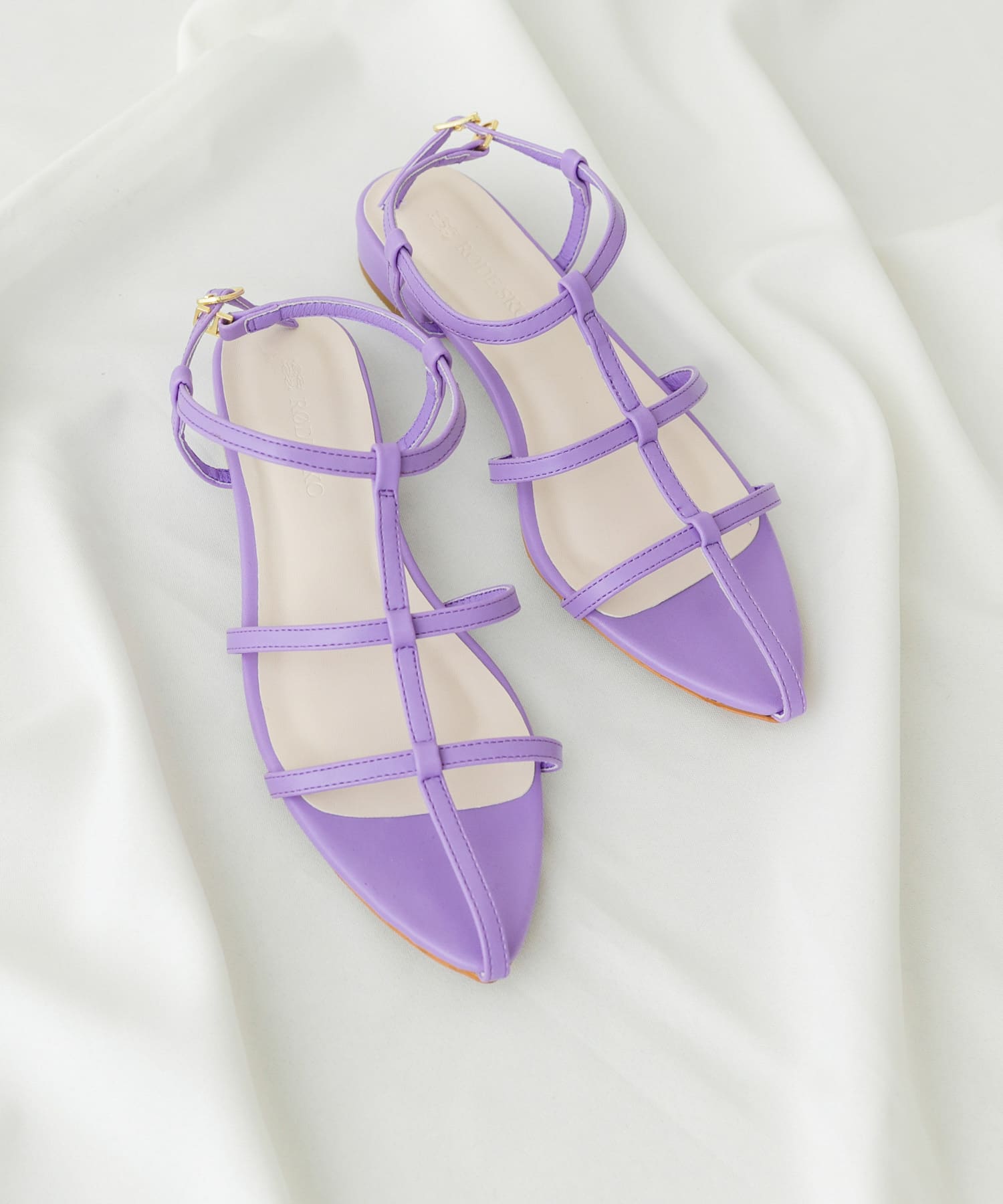 ナローストラップサンダル LILAC 36