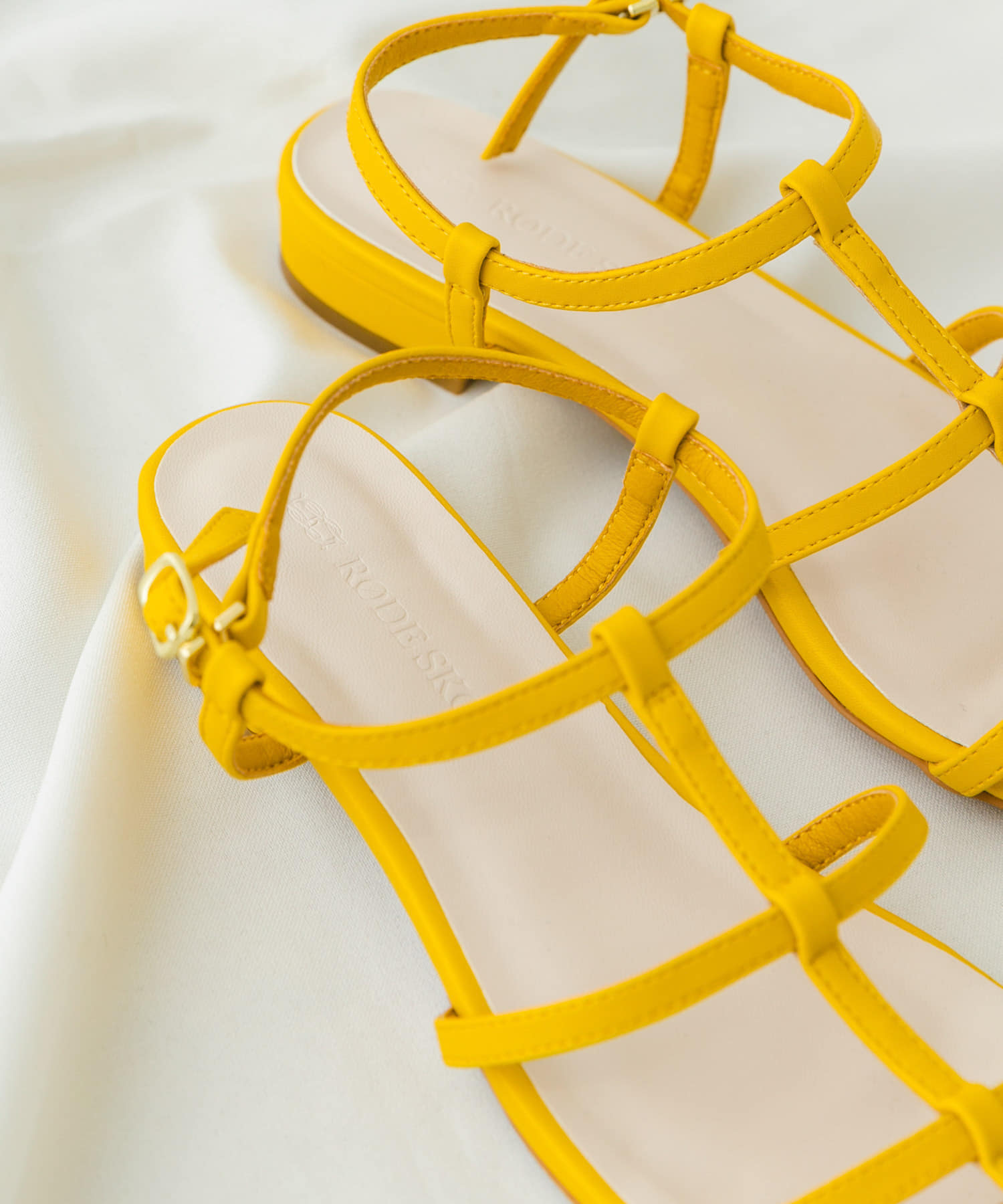ナローストラップサンダル YELLOW 36