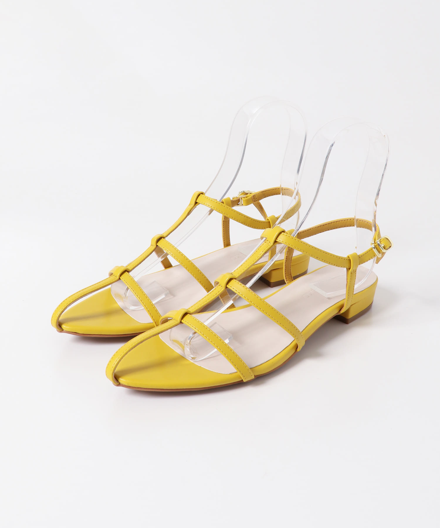 ナローストラップサンダル YELLOW 36
