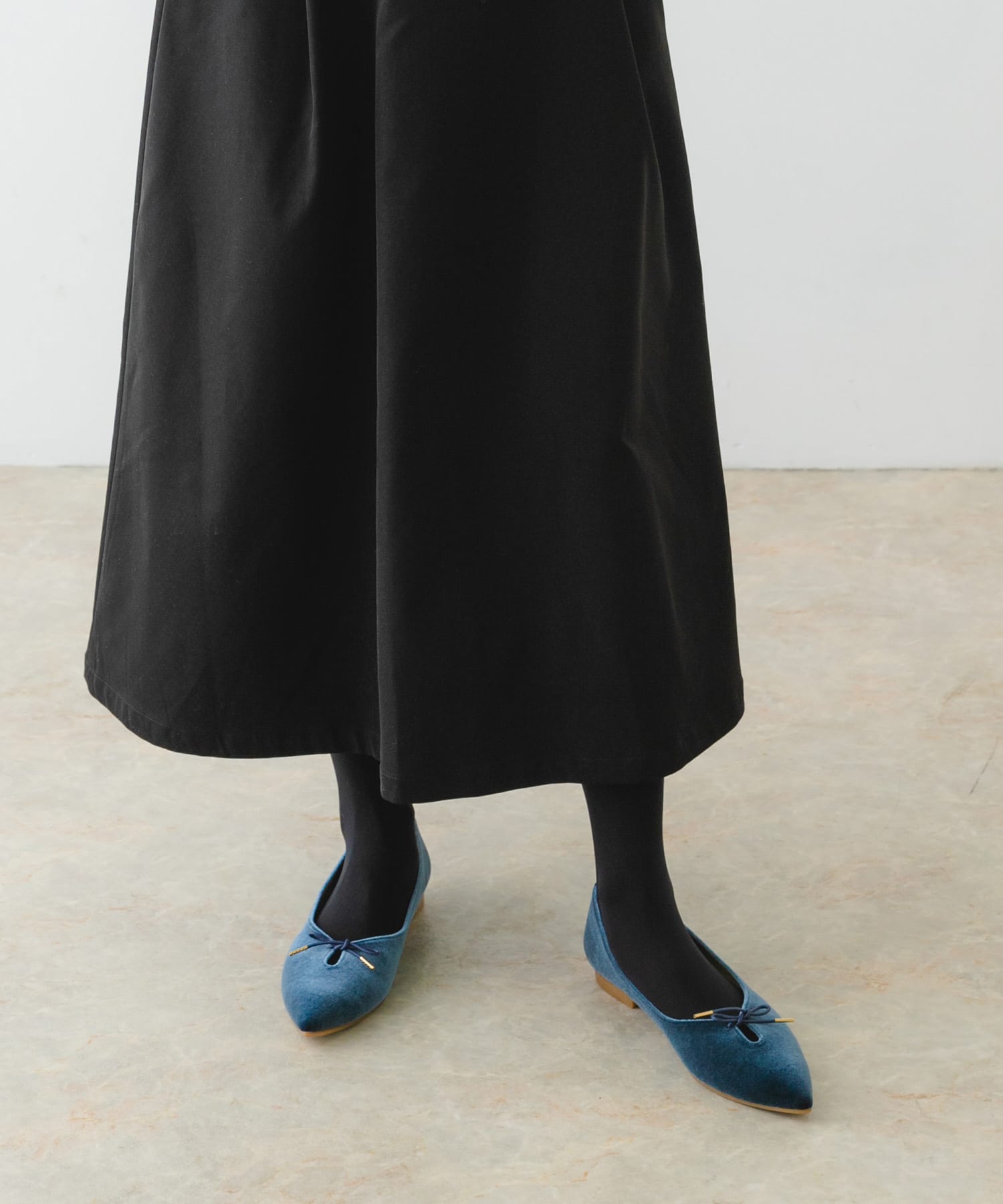 『MADE IN JAPAN』プチリボンパンプス NAVY 36