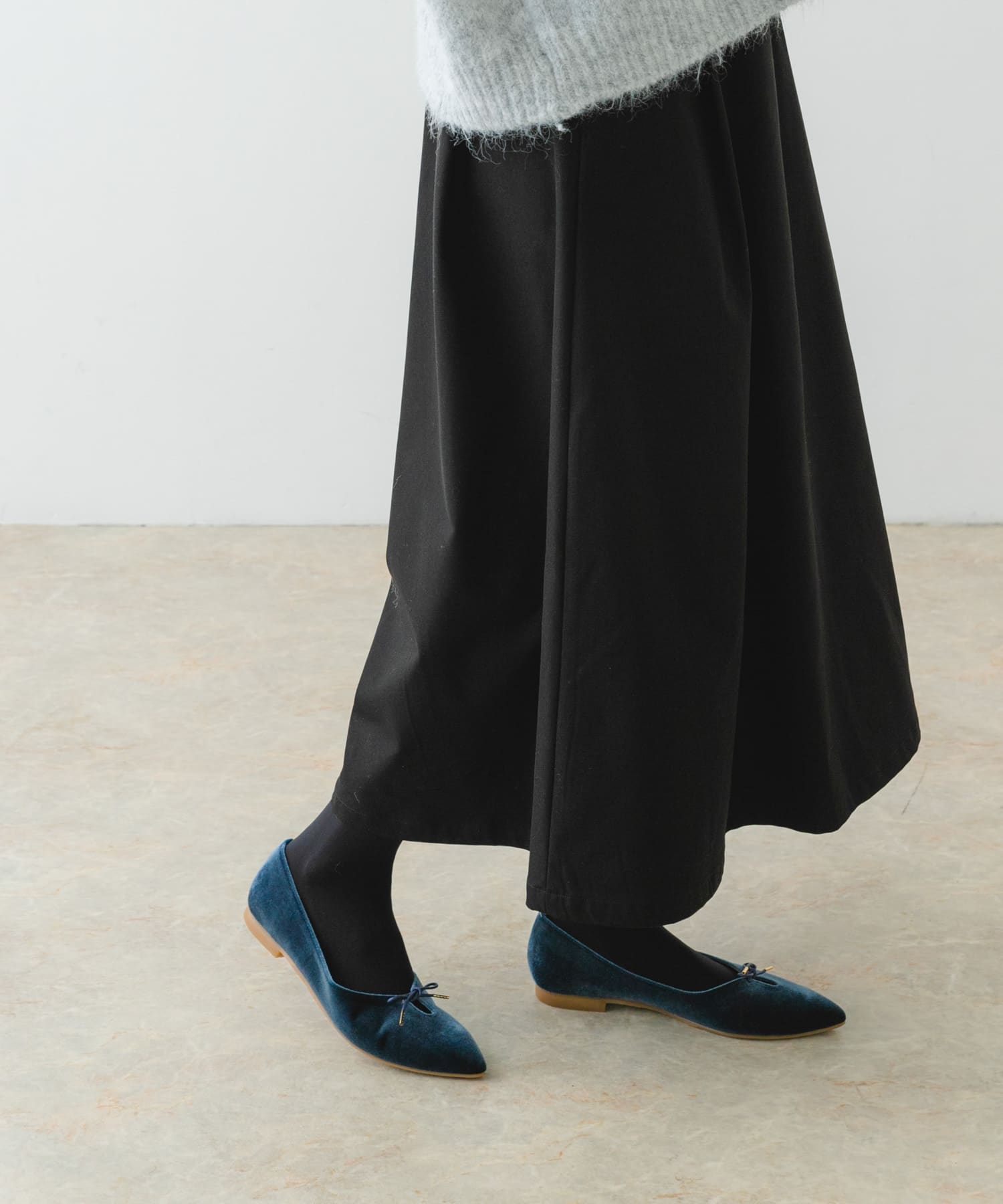 『MADE IN JAPAN』プチリボンパンプス NAVY 36