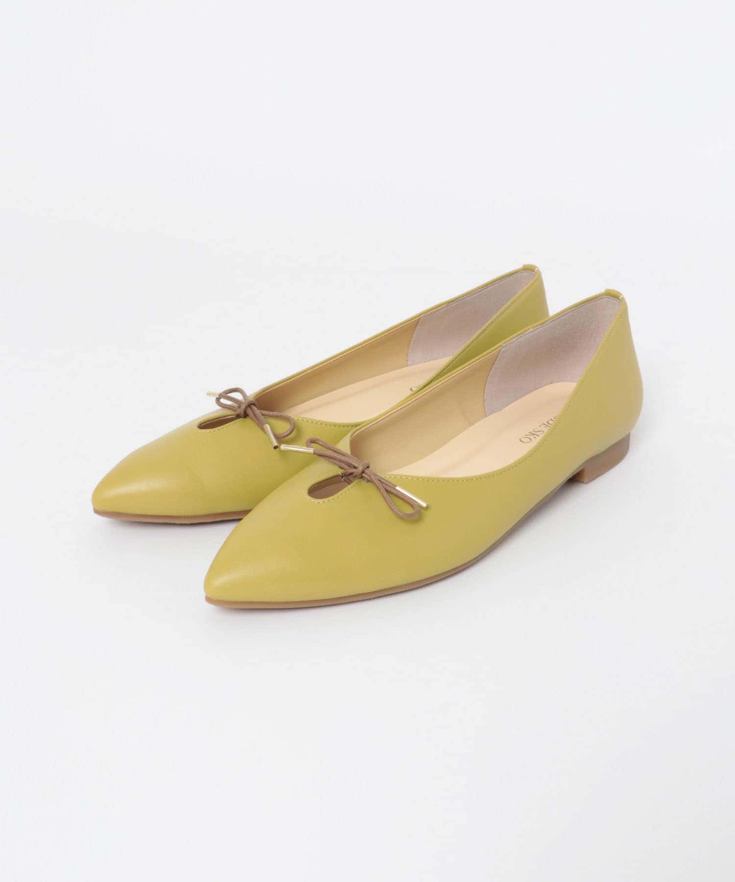 『MADE IN JAPAN』プチリボンパンプス MUSTARD 36