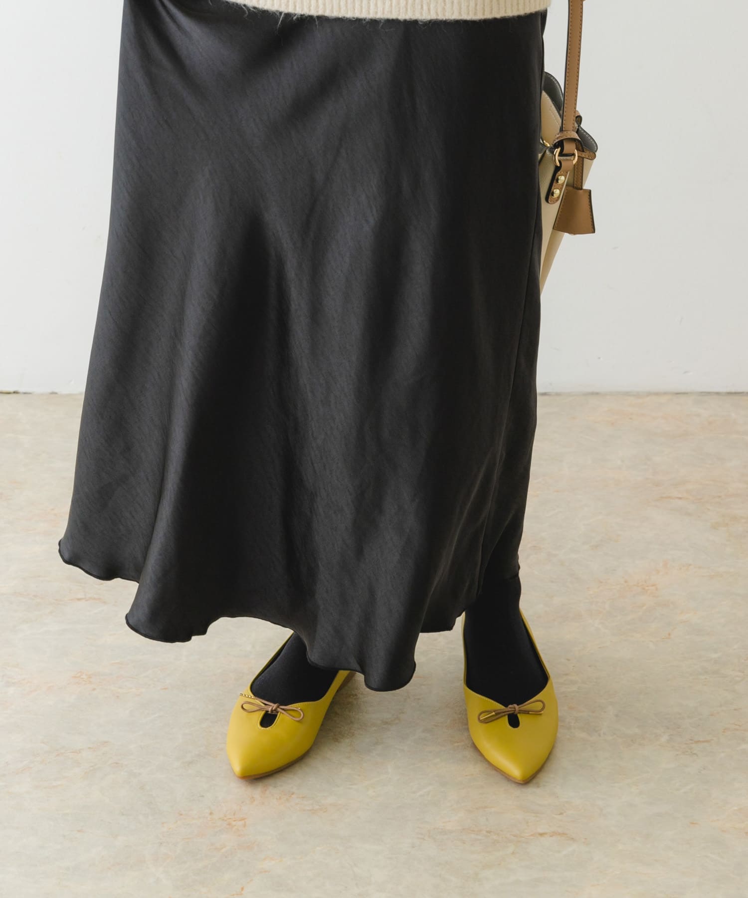 『MADE IN JAPAN』プチリボンパンプス MUSTARD 37