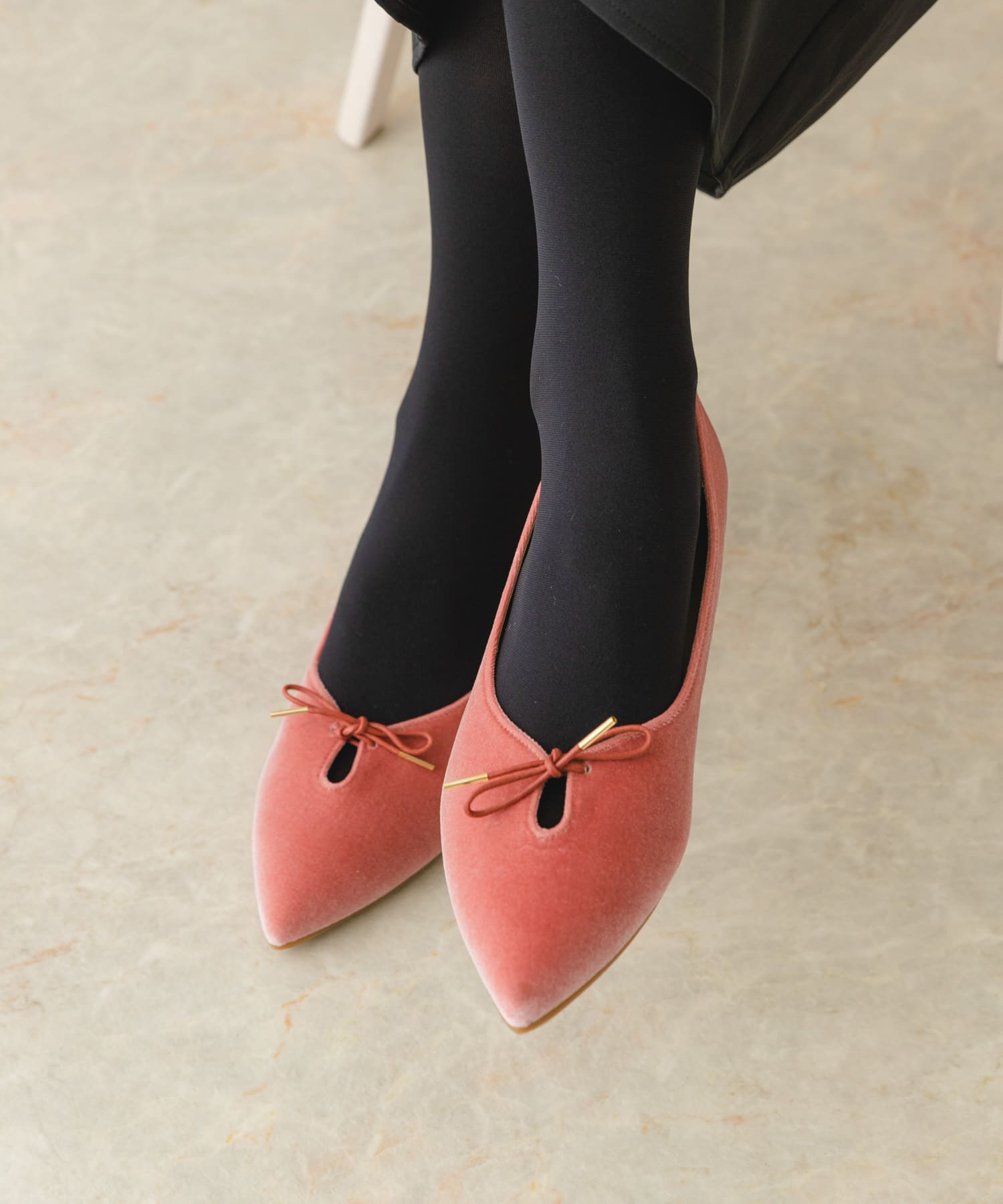 『MADE IN JAPAN』プチリボンパンプス PINK 36