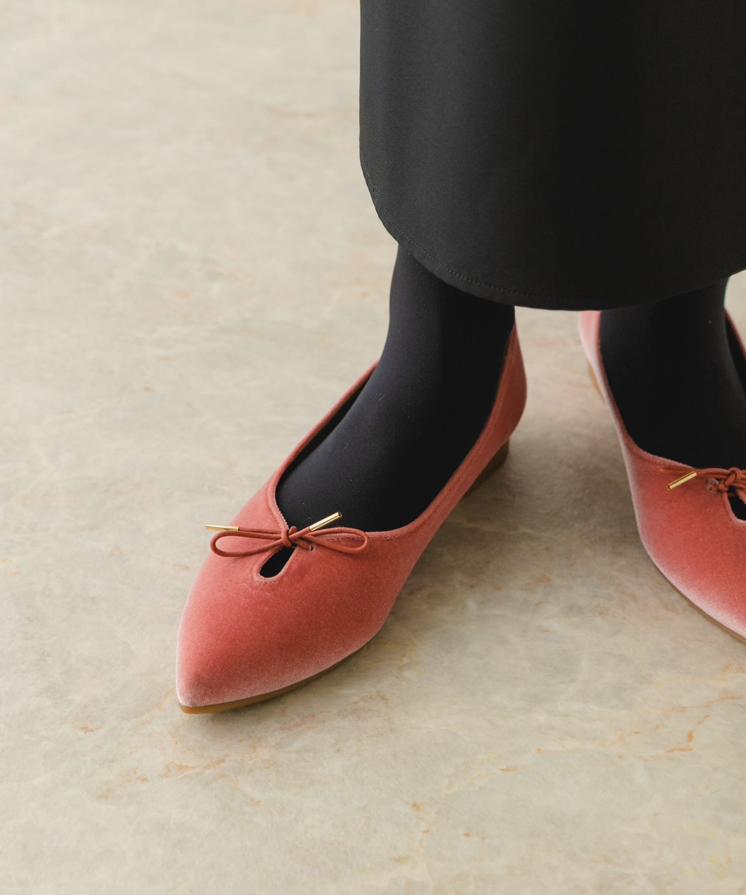 『MADE IN JAPAN』プチリボンパンプス PINK 36