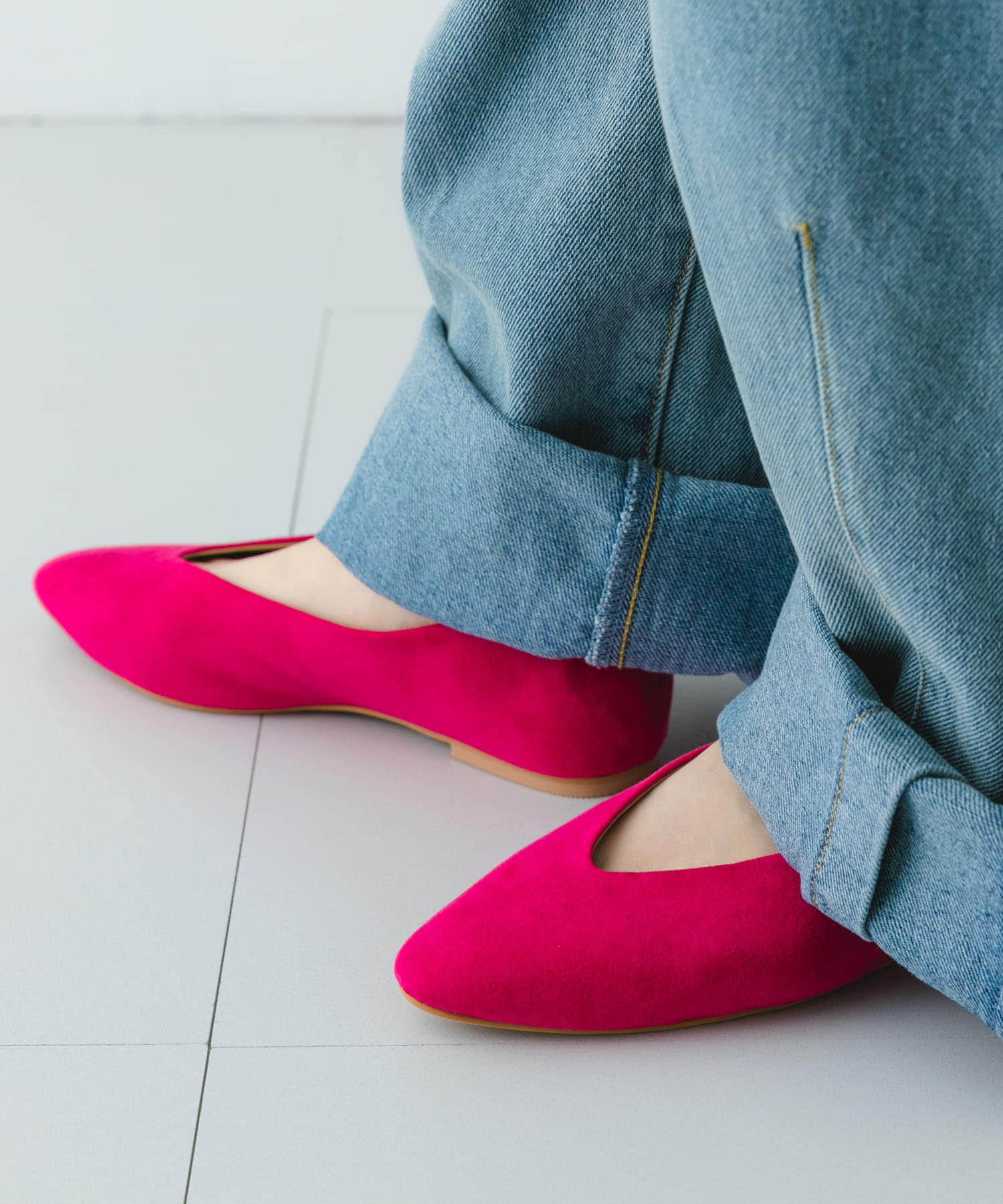 アーモンドトウパンプス PINK 36
