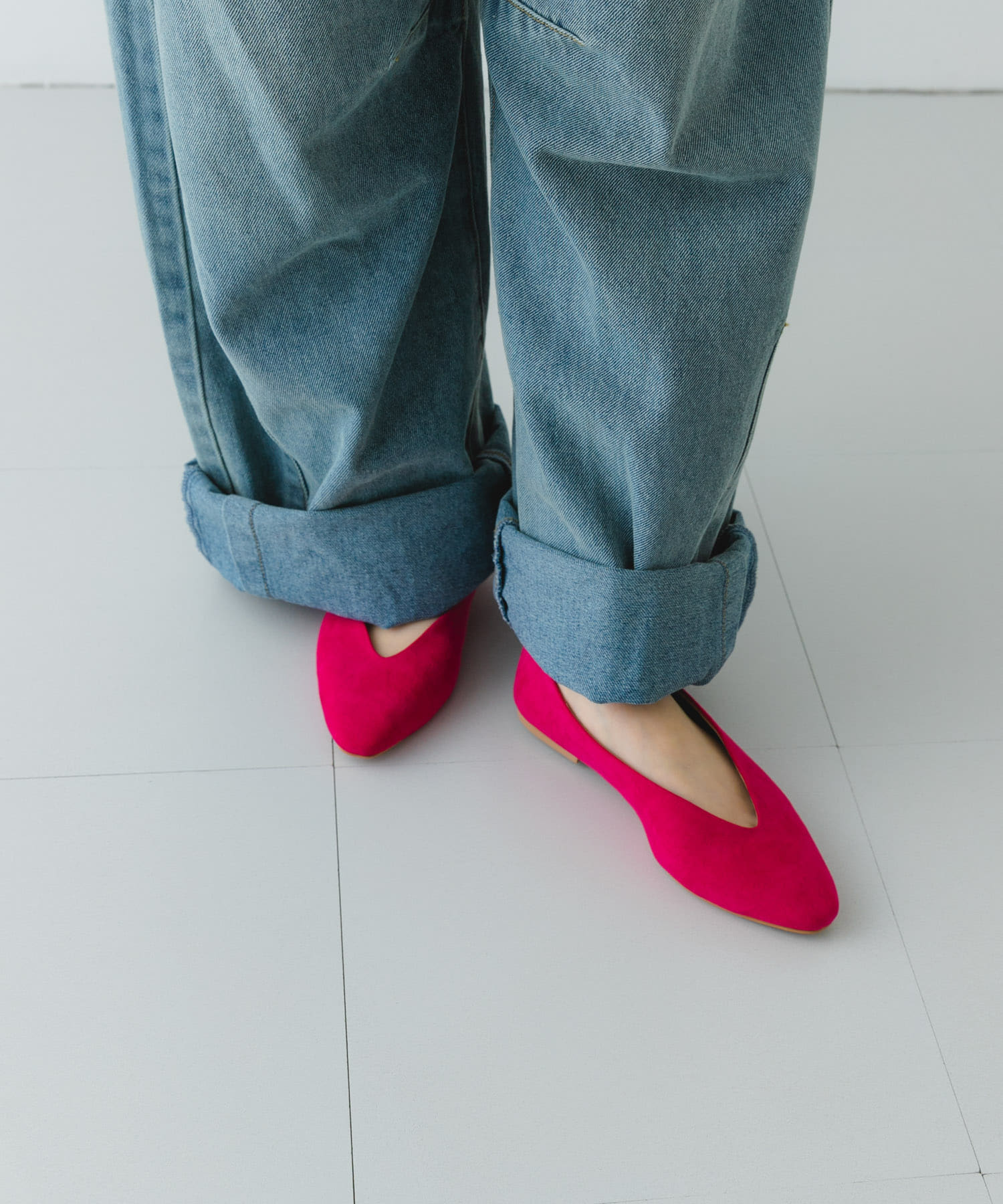 アーモンドトウパンプス PINK 36