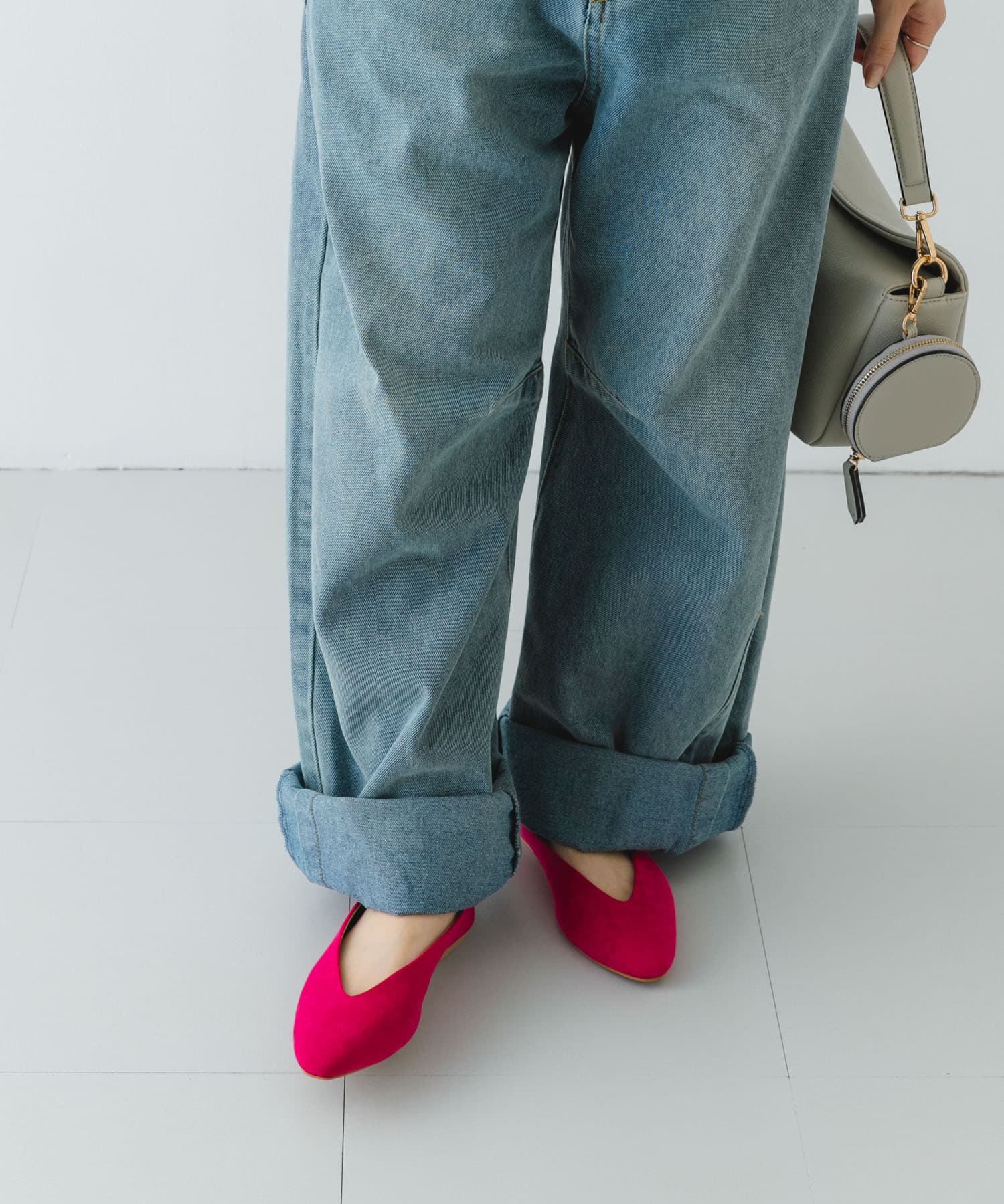 アーモンドトウパンプス PINK 37