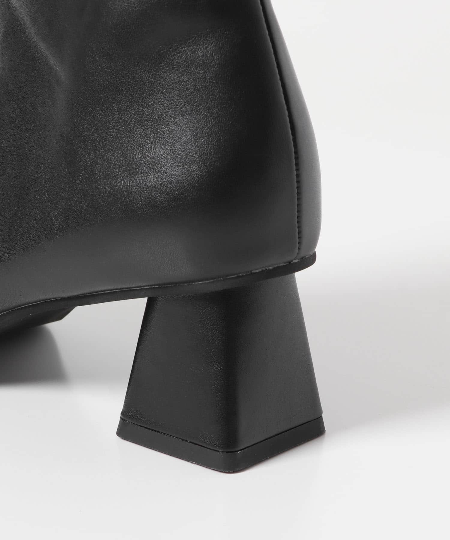 5.5cmレースアップブーツ BLACK 36