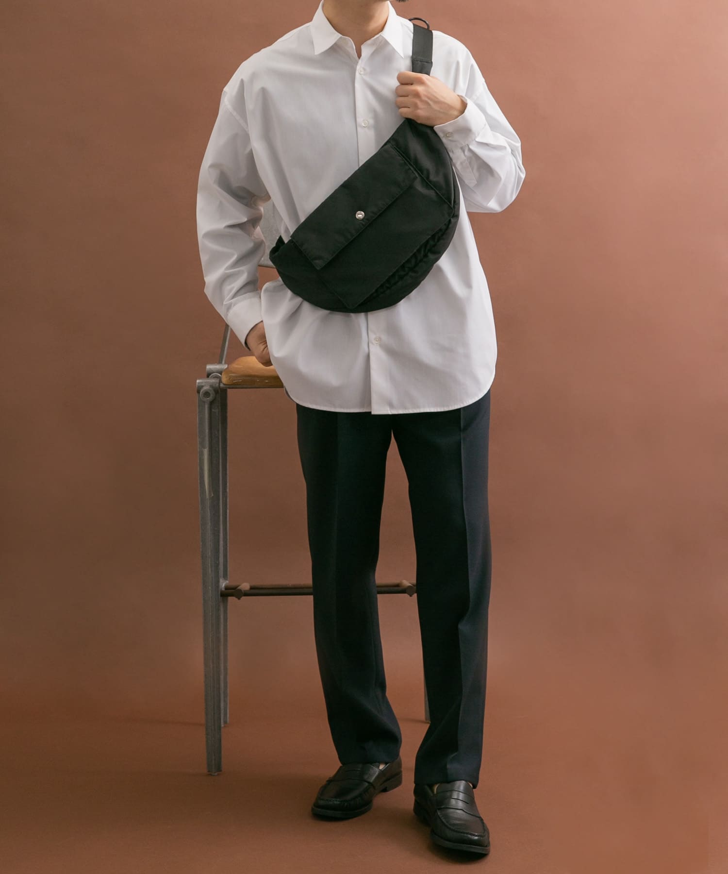 撥水ボディバッグ BLACK one