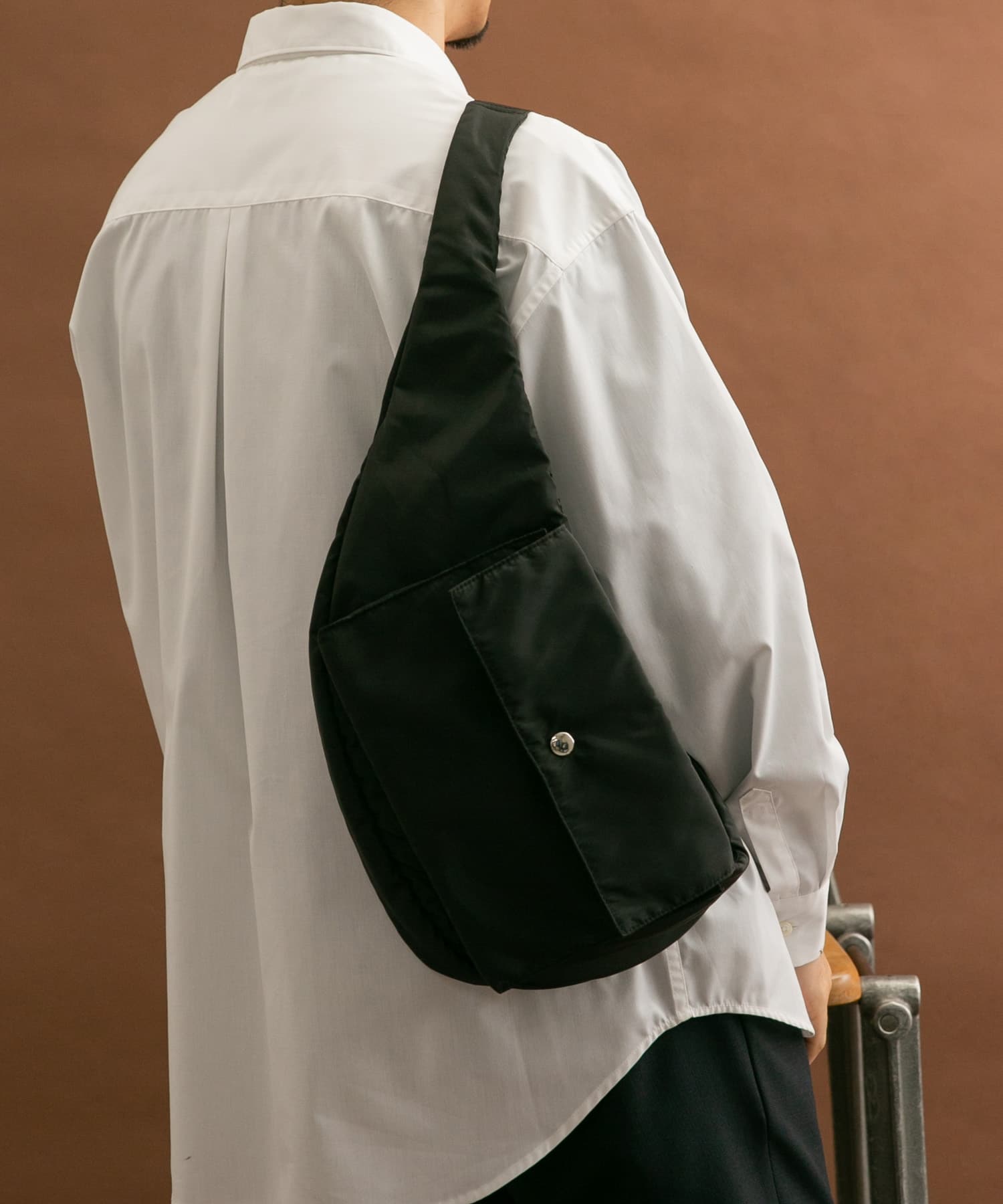 撥水ボディバッグ BLACK one