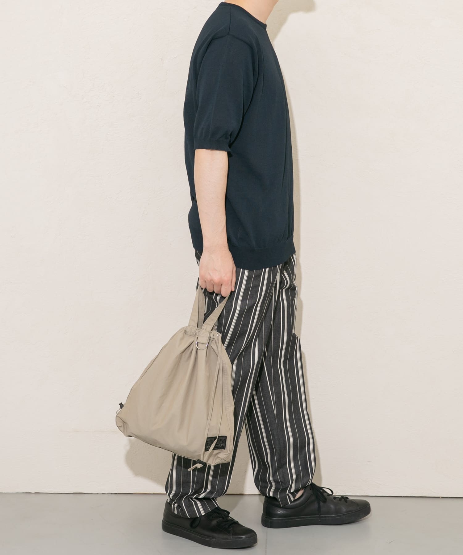 『ユニセックス』ミニロクヨンギャザーショルダートート GREIGE one