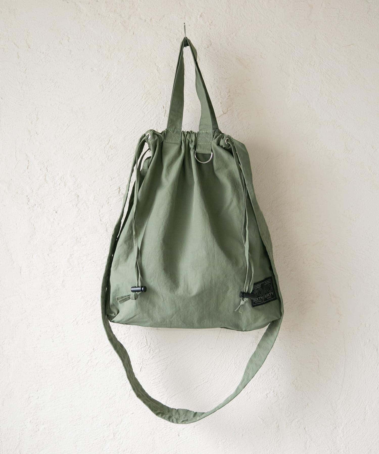 『ユニセックス』ミニロクヨンギャザーショルダートート