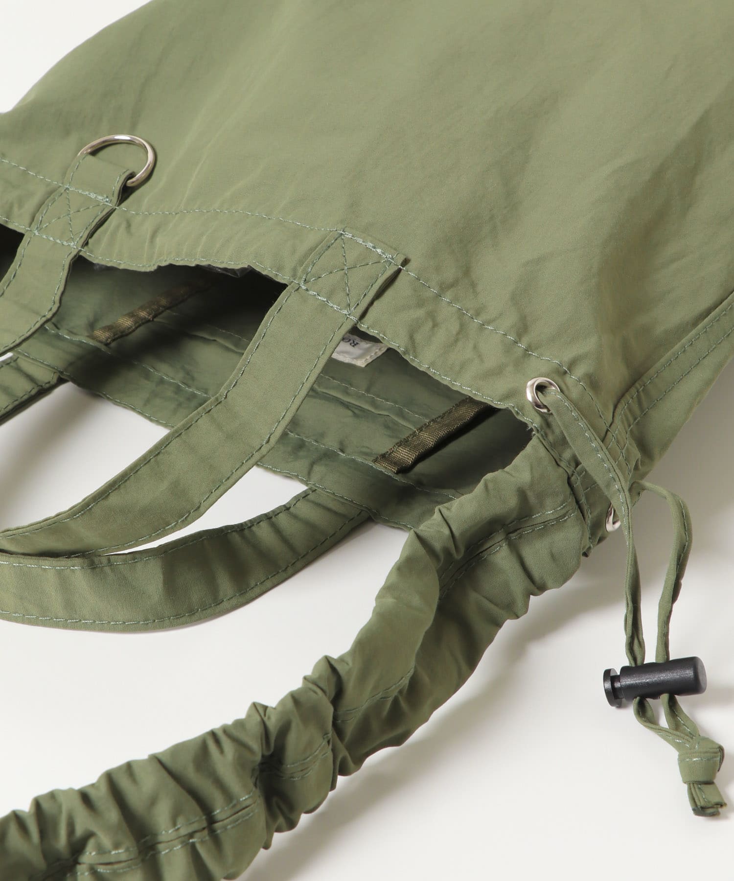 『ユニセックス』ミニロクヨンギャザーショルダートート KHAKI one