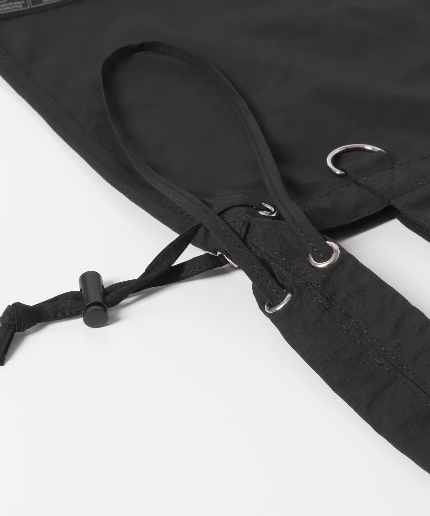 『ユニセックス』ミニロクヨンギャザーショルダートート BLACK one