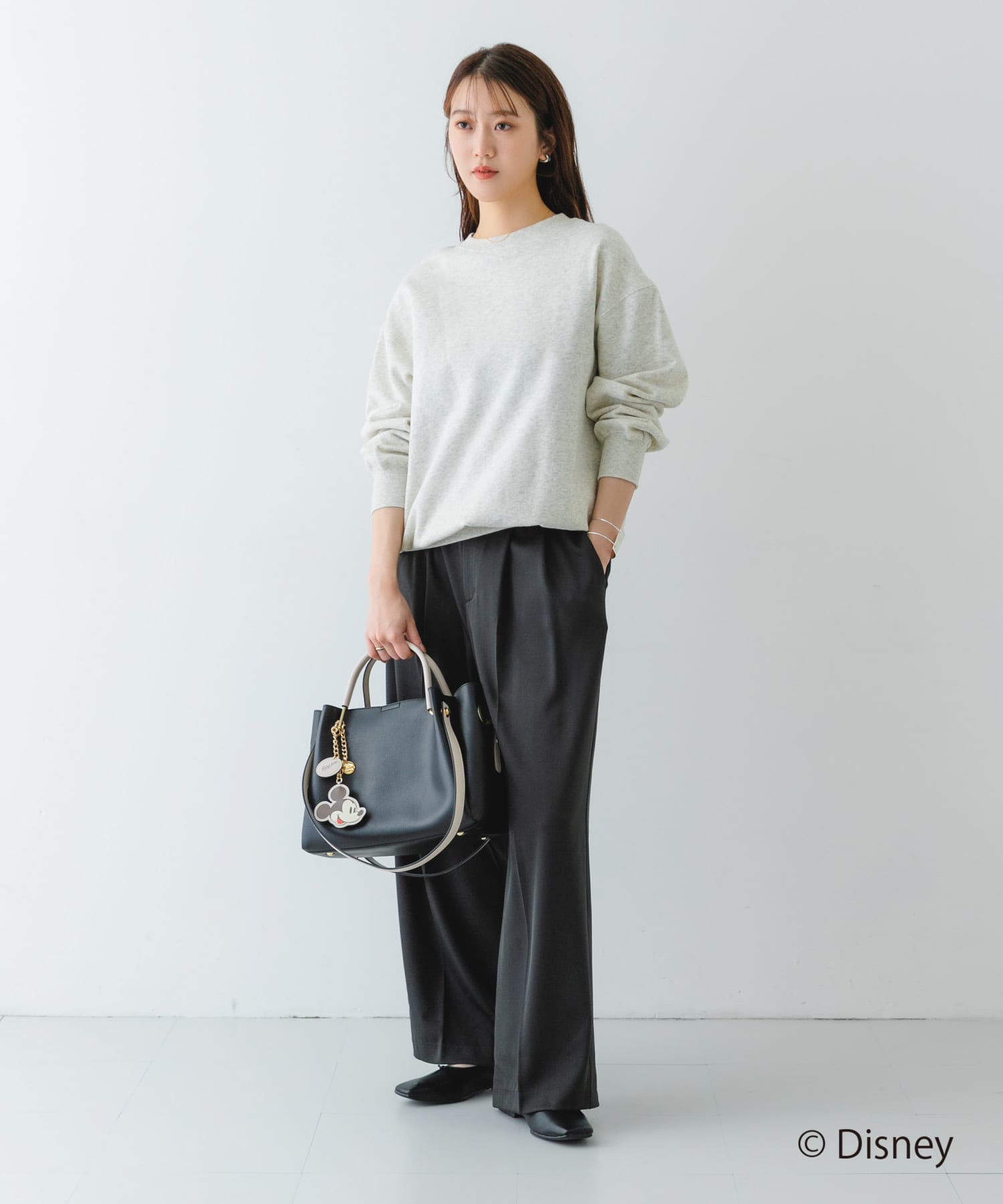 ディズニーコレクションワイド4WAYトート BLACK one
