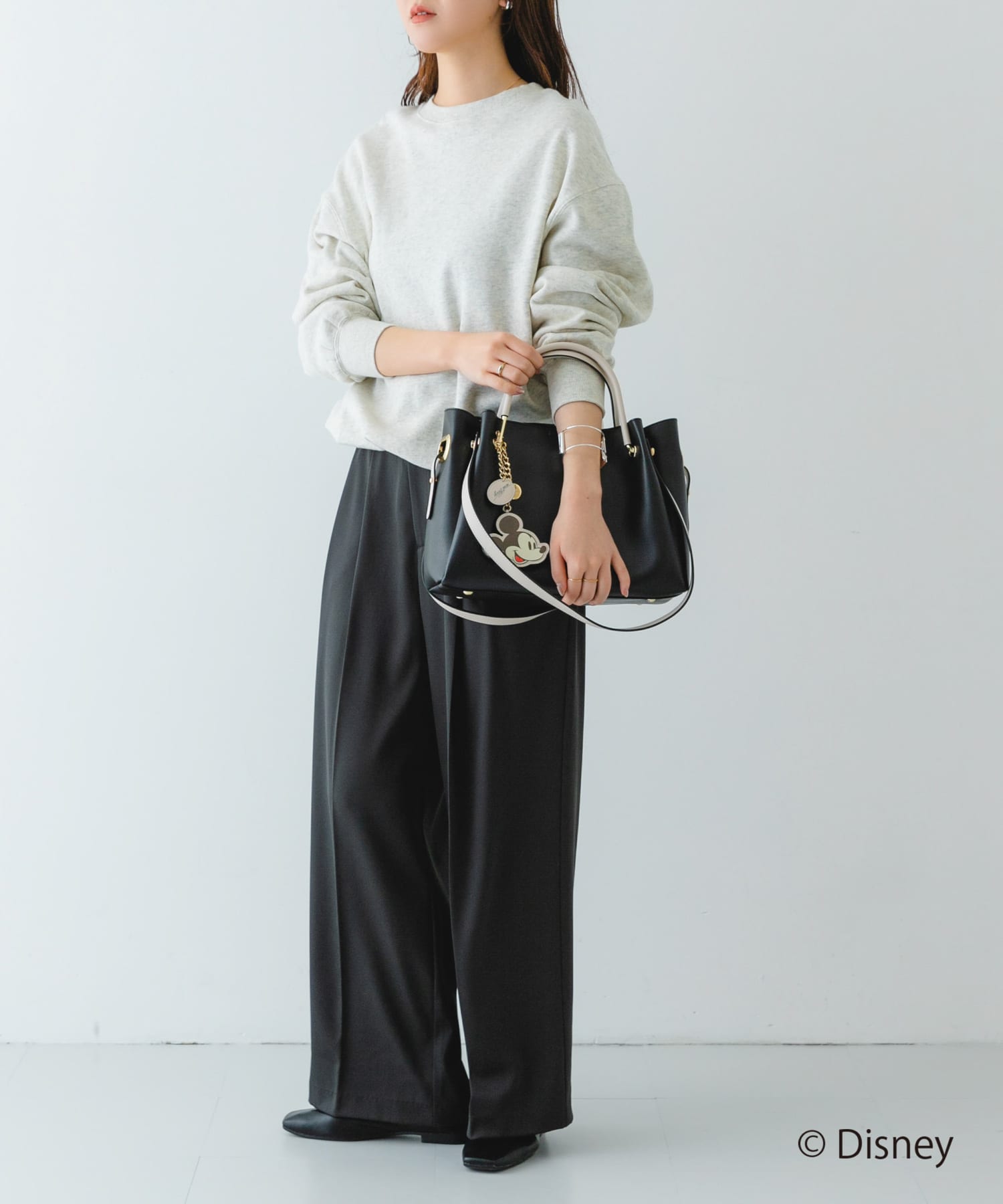 ディズニーコレクションワイド4WAYトート BLACK one