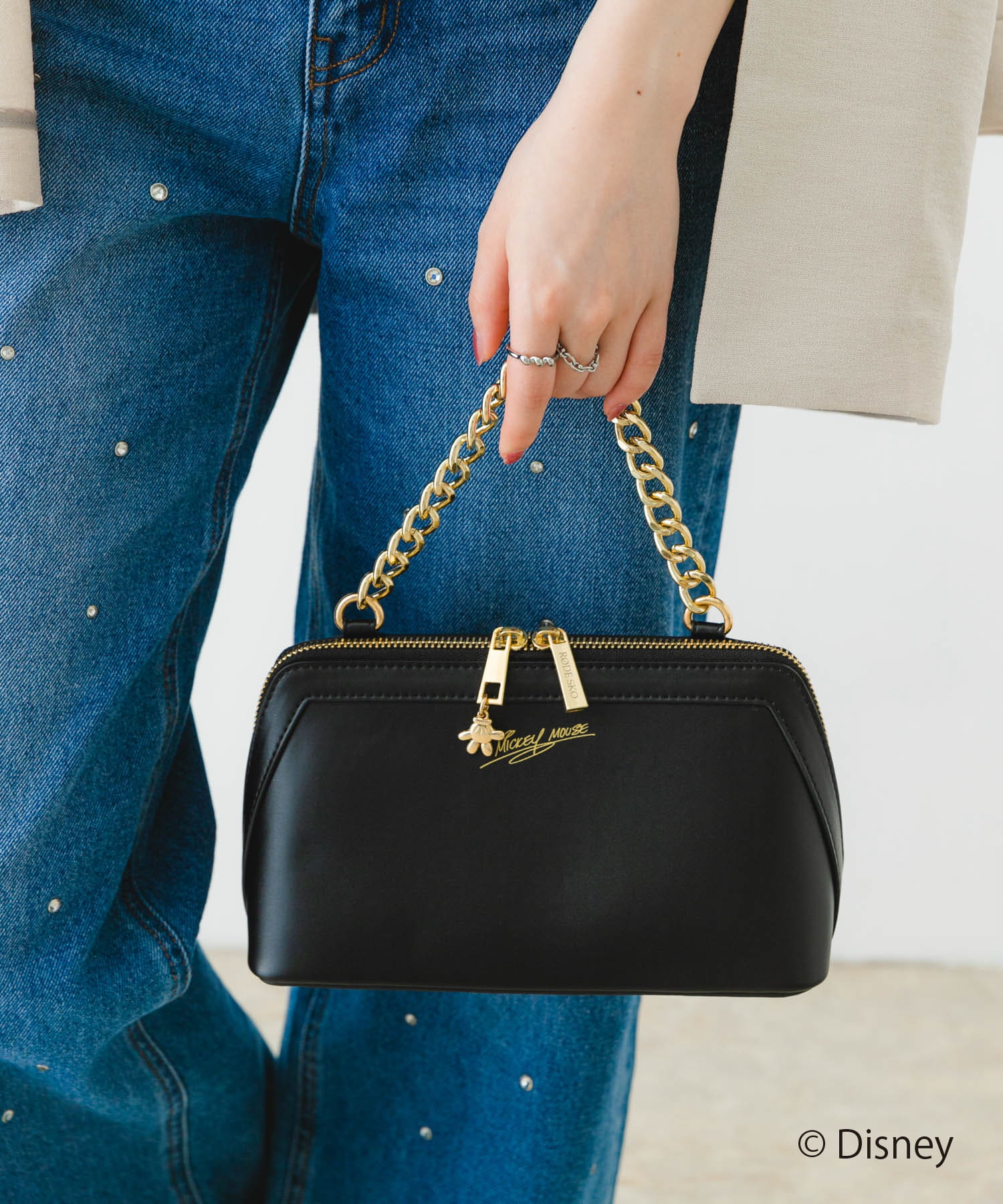 ディズニーコレクションお財布ショルダー BLACK one