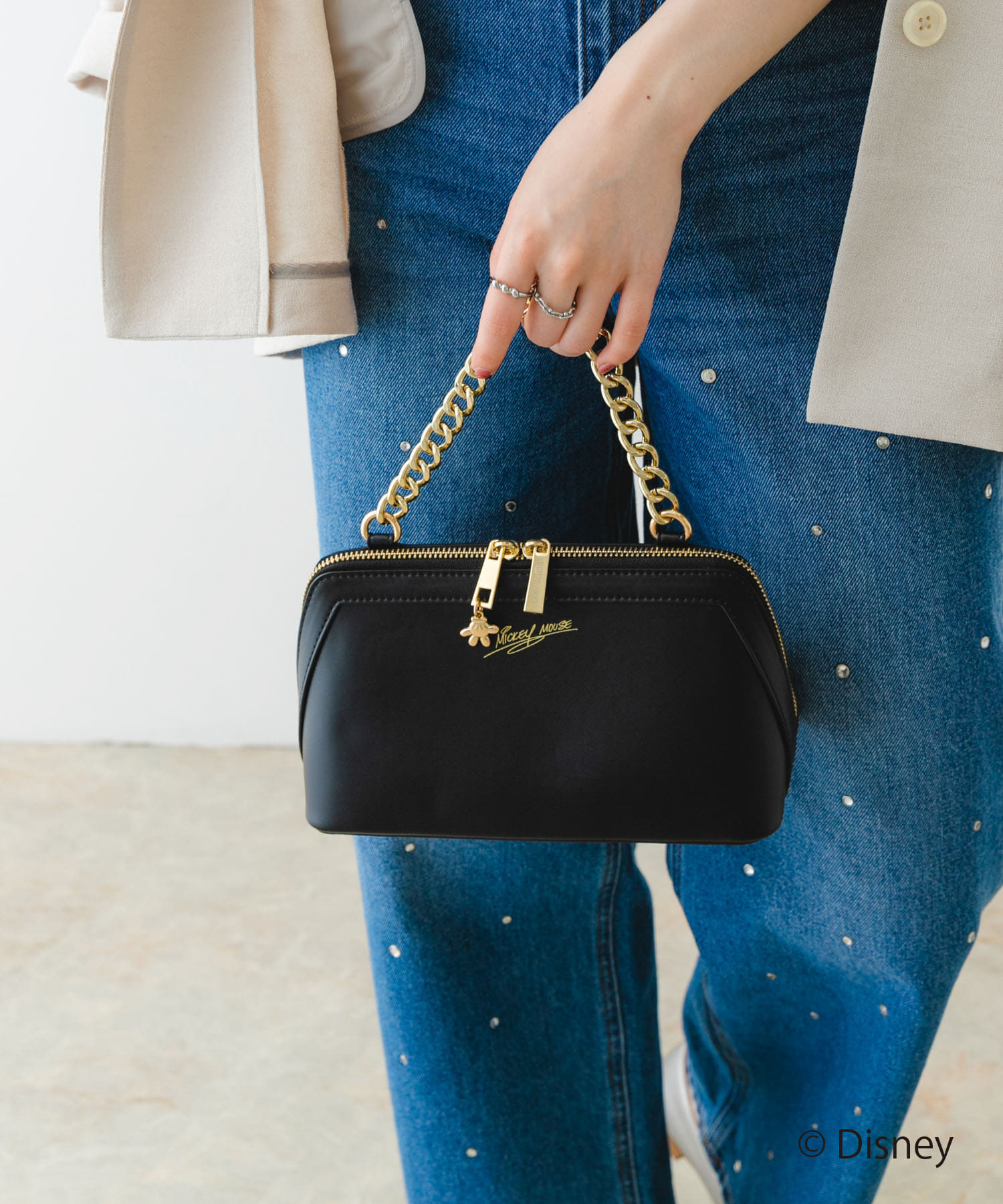 ディズニーコレクションお財布ショルダー BLACK one