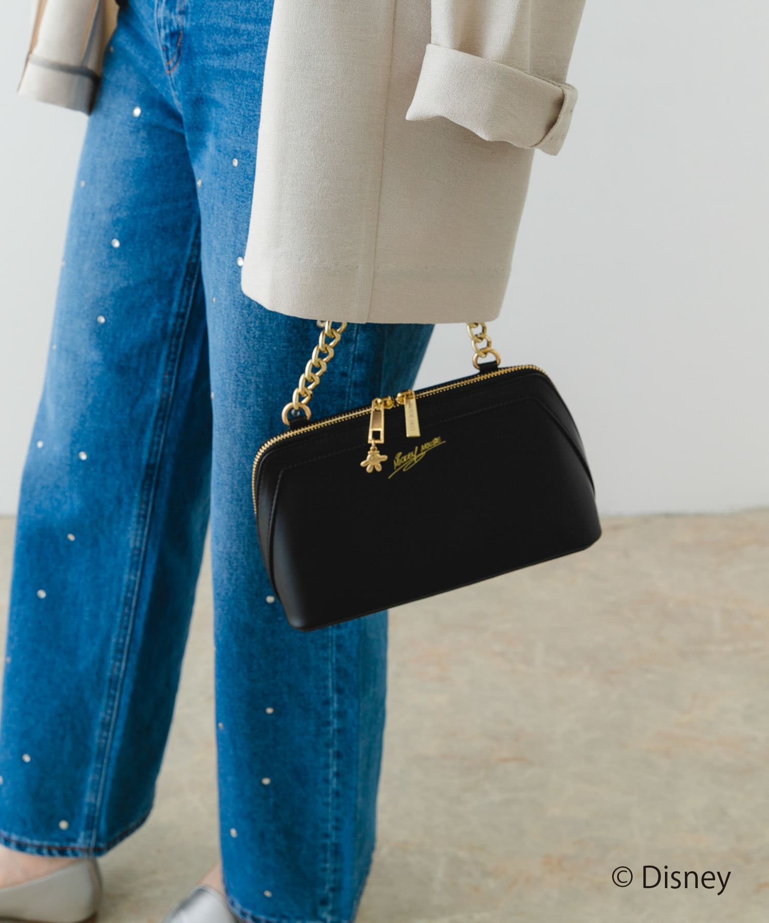 ディズニーコレクションお財布ショルダー BLACK one