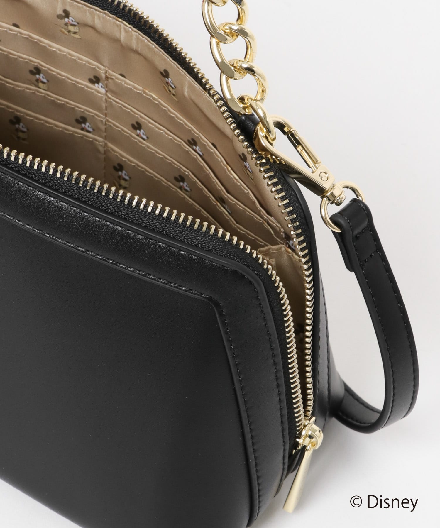 ディズニーコレクションお財布ショルダー BLACK one