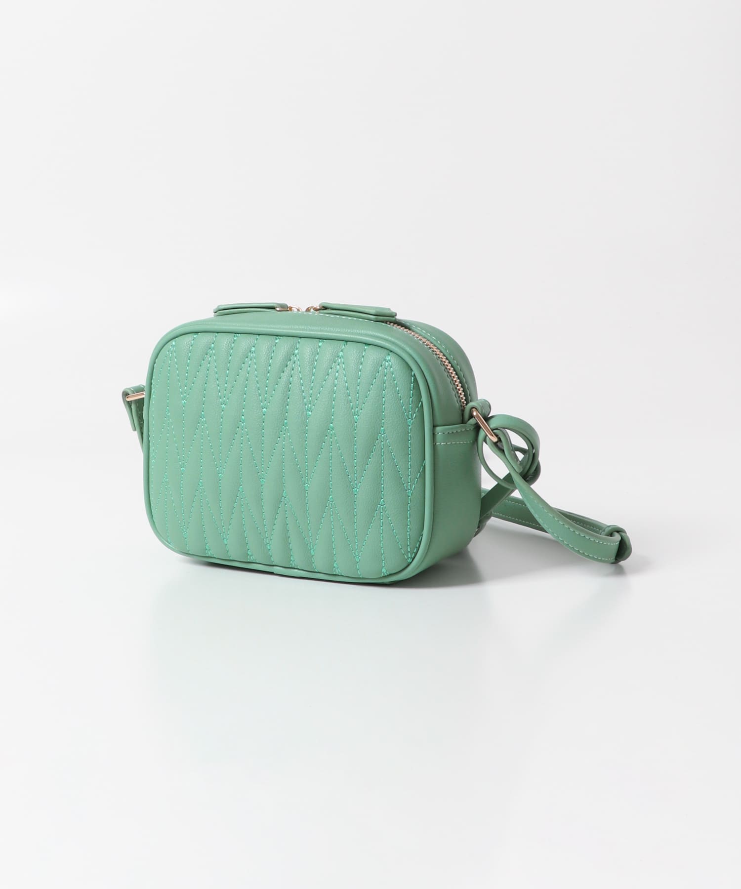 タッセル付ステッチショルダーバッグ MINT one