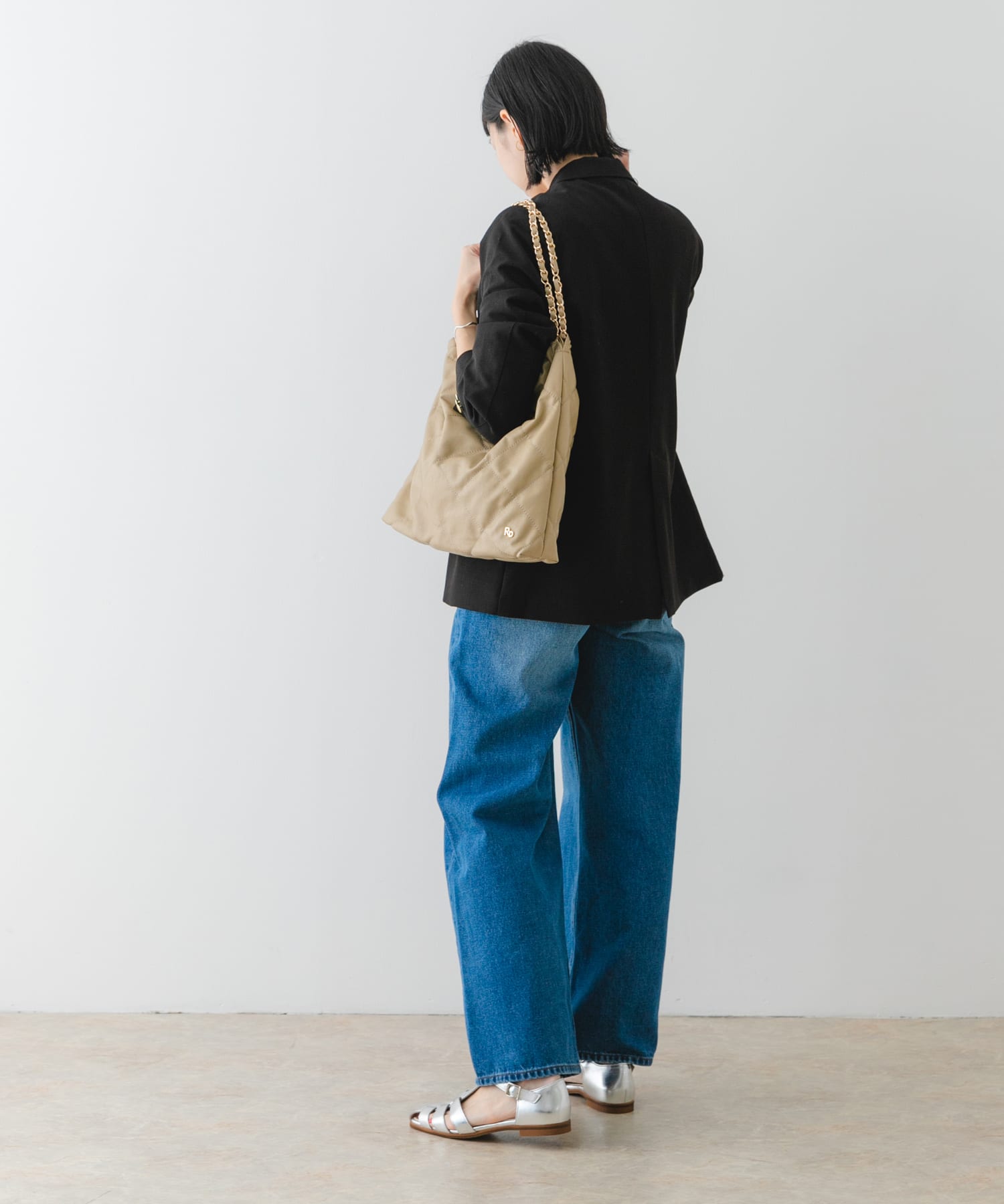 キルトチェーンバッグ BEIGE one