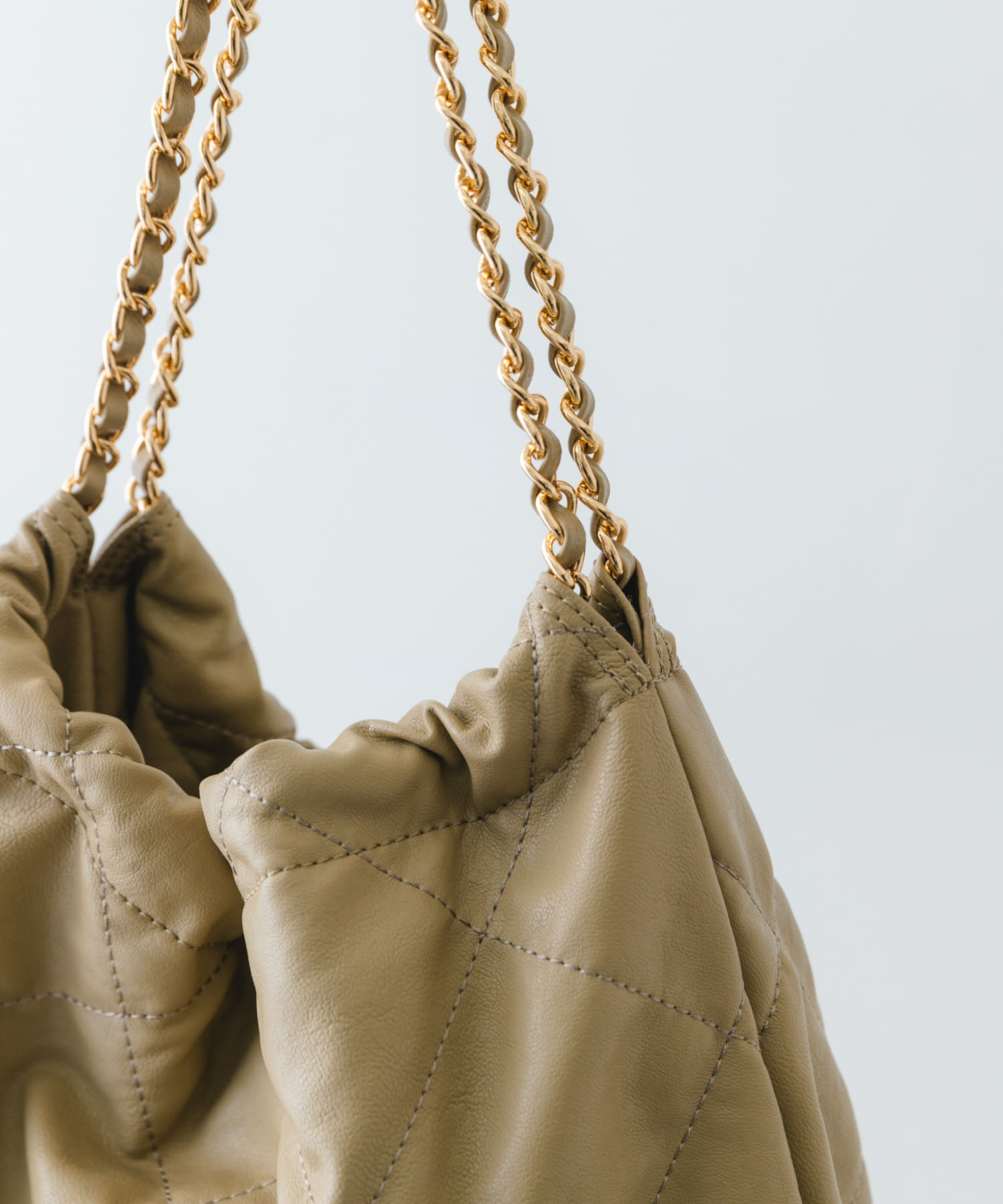 キルトチェーンバッグ BEIGE one