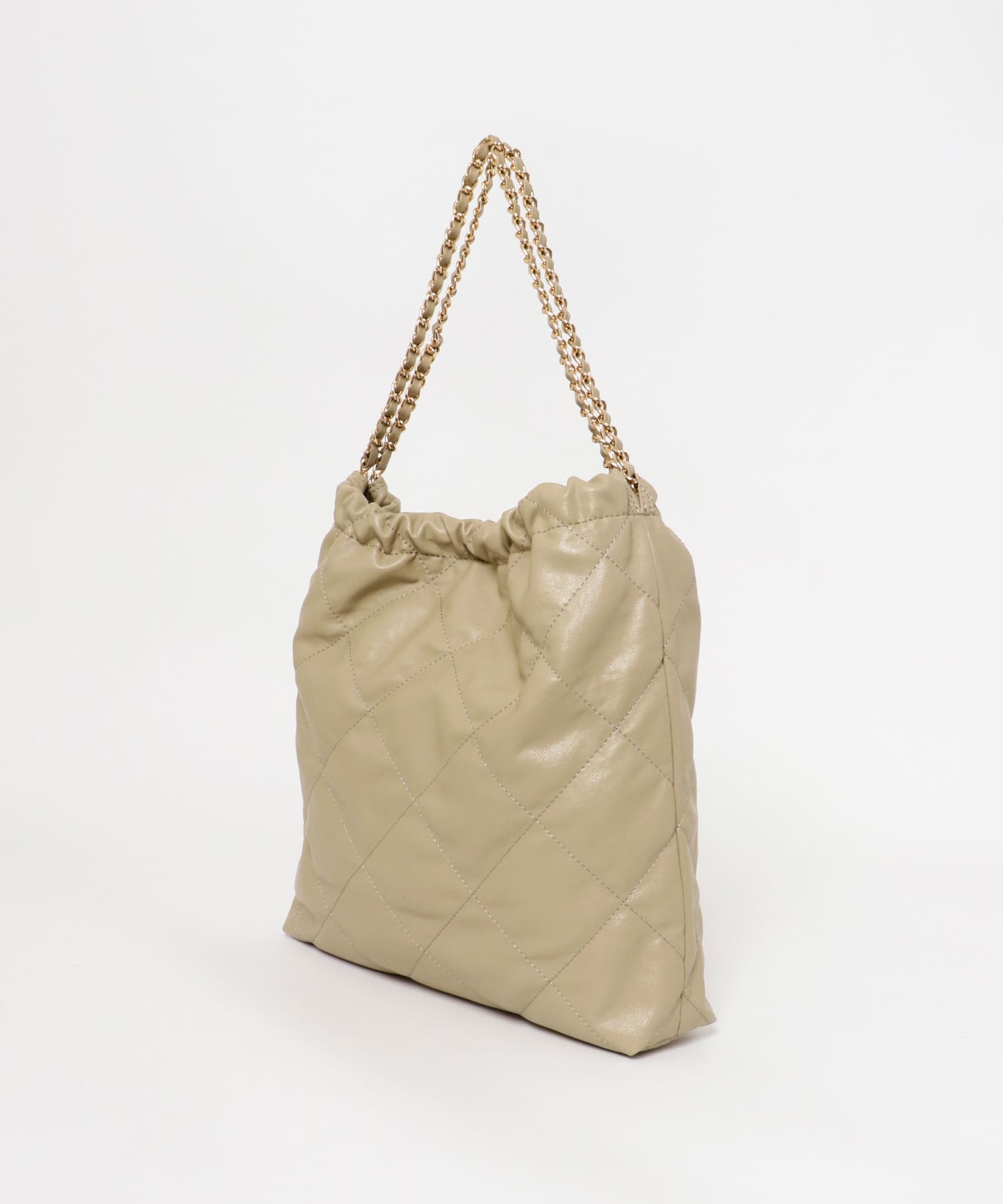 キルトチェーンバッグ BEIGE one