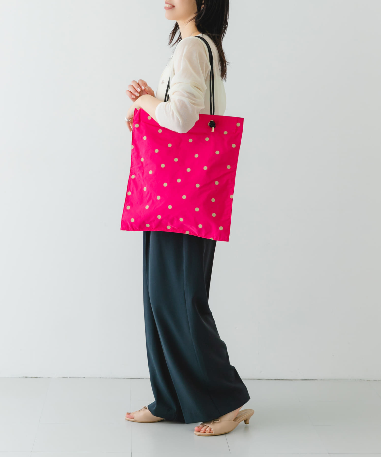 ドット柄サブバッグ MAGENTA one