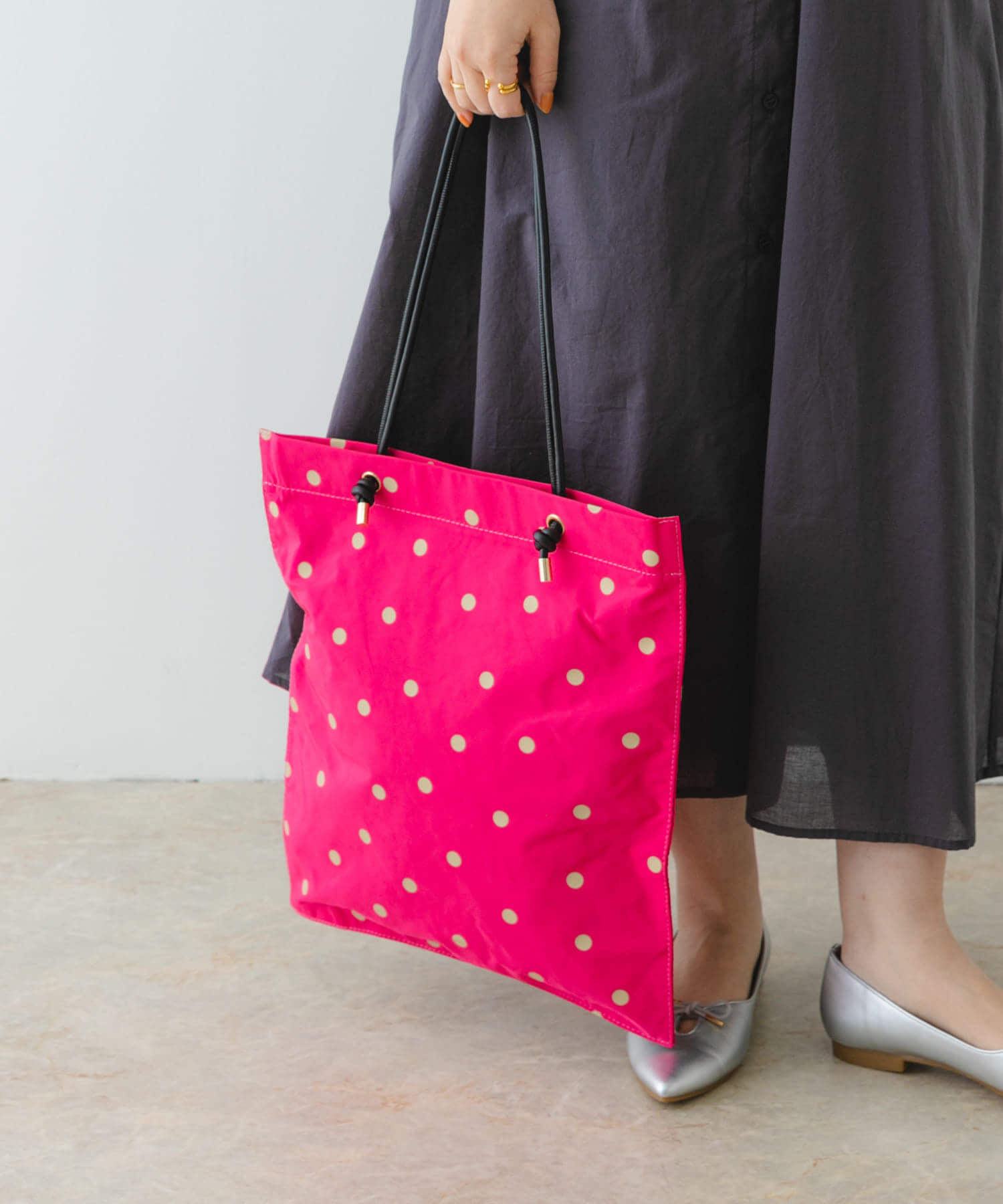 ドット柄サブバッグ MAGENTA one