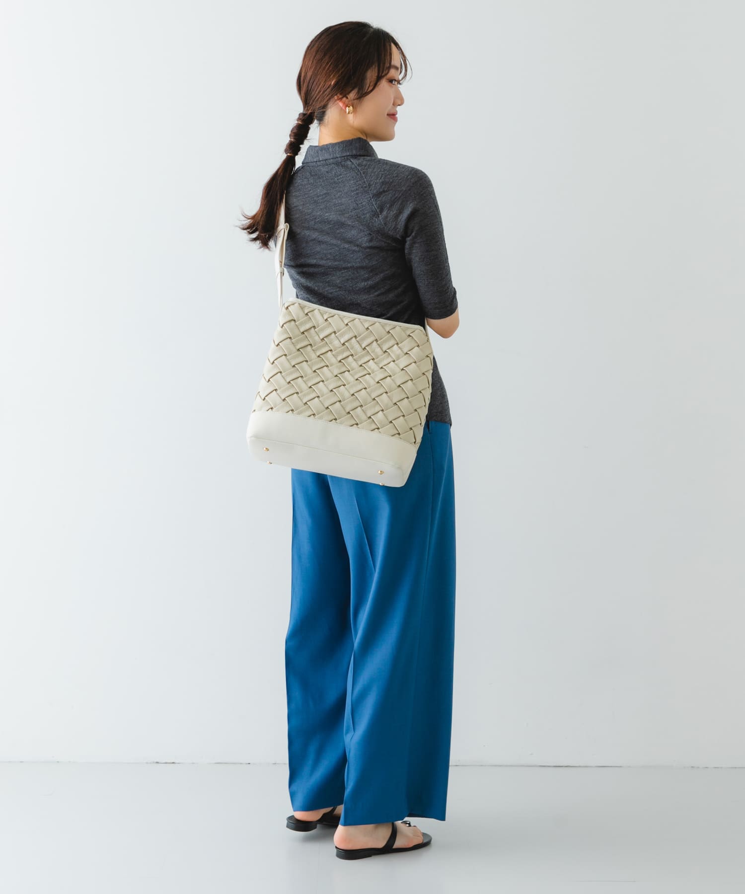 メッシュライクワンハンドルトートバッグ OFF one