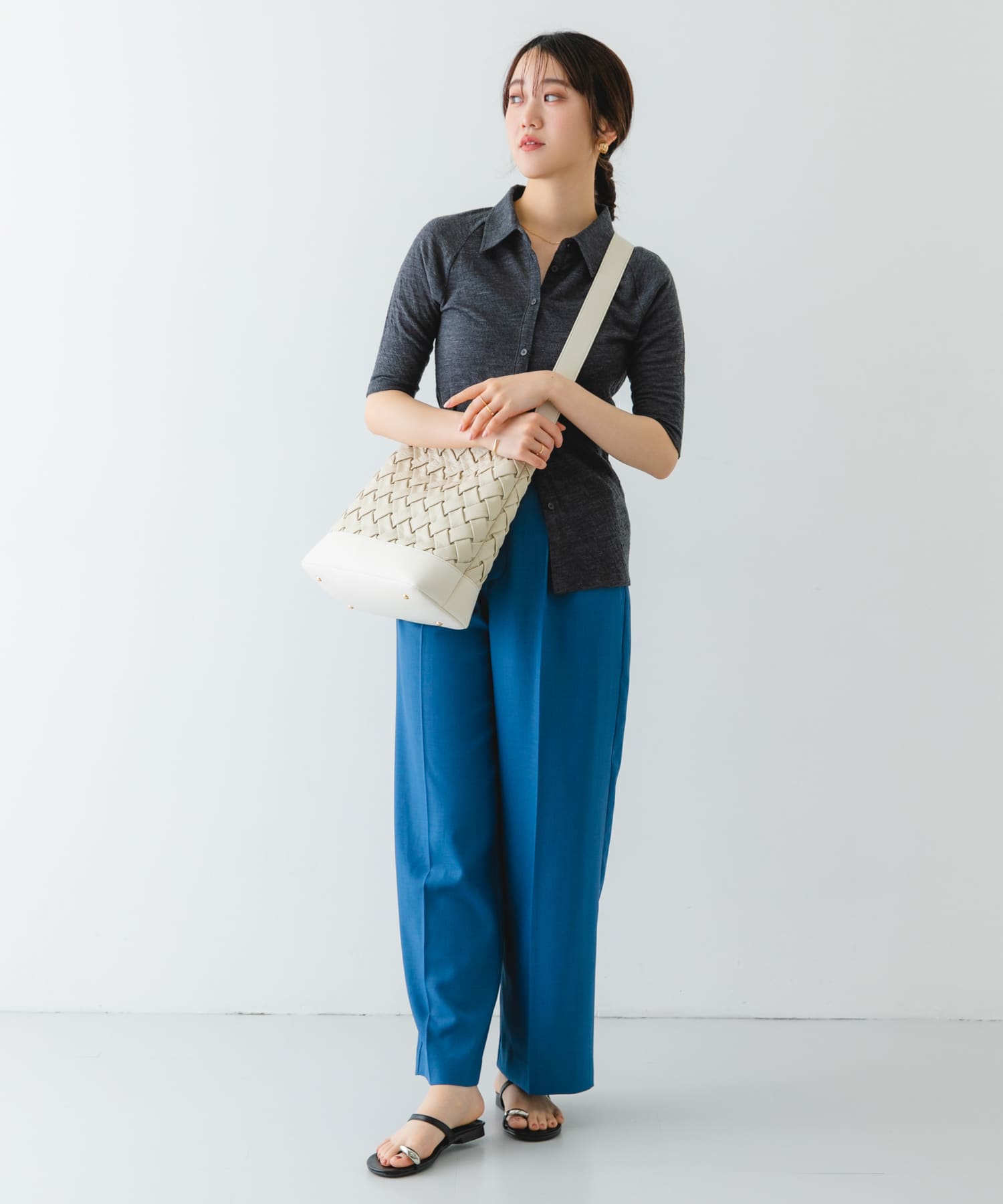 メッシュライクワンハンドルトートバッグ OFF one