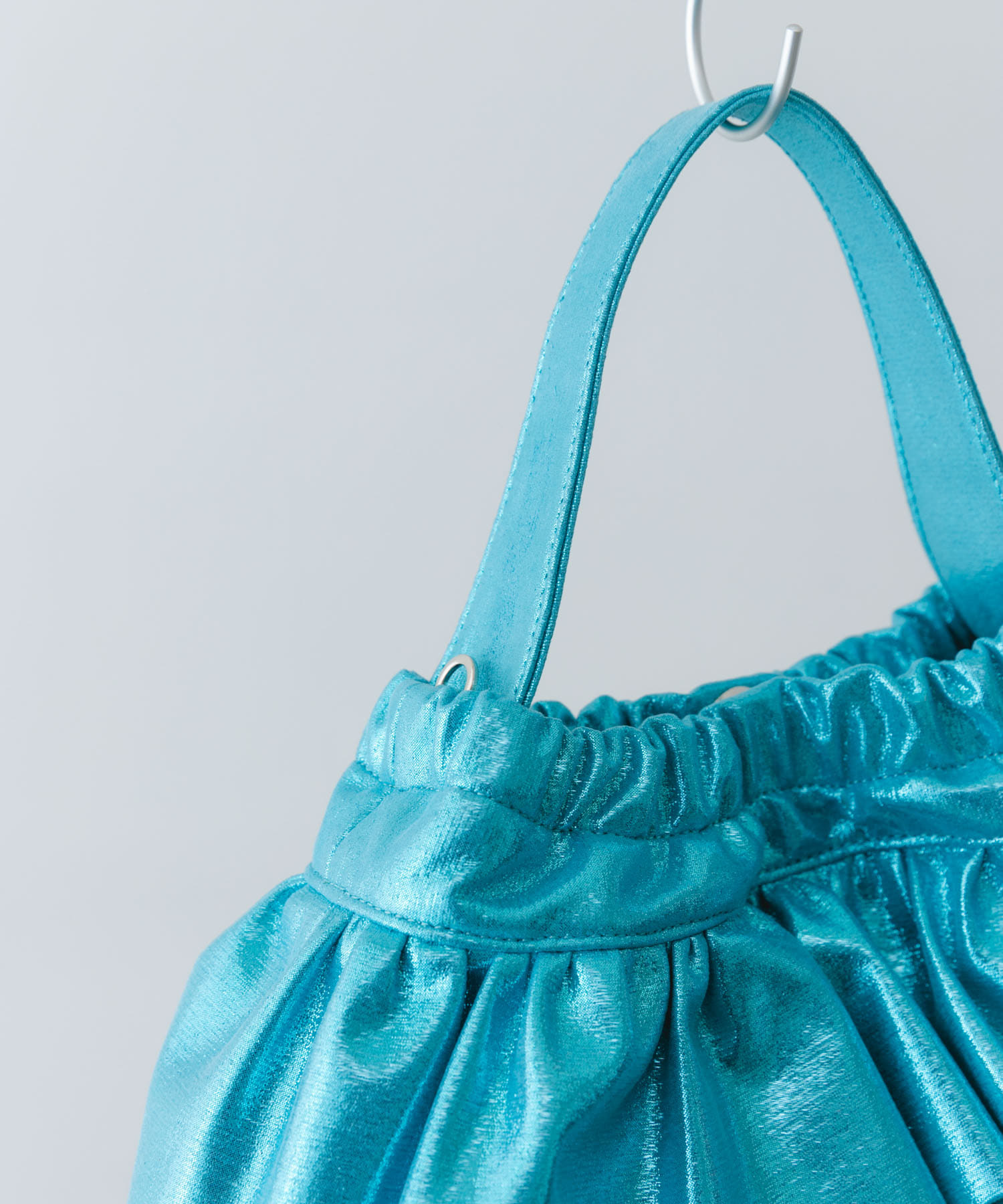 フリルメタリックミニバッグ SAX one