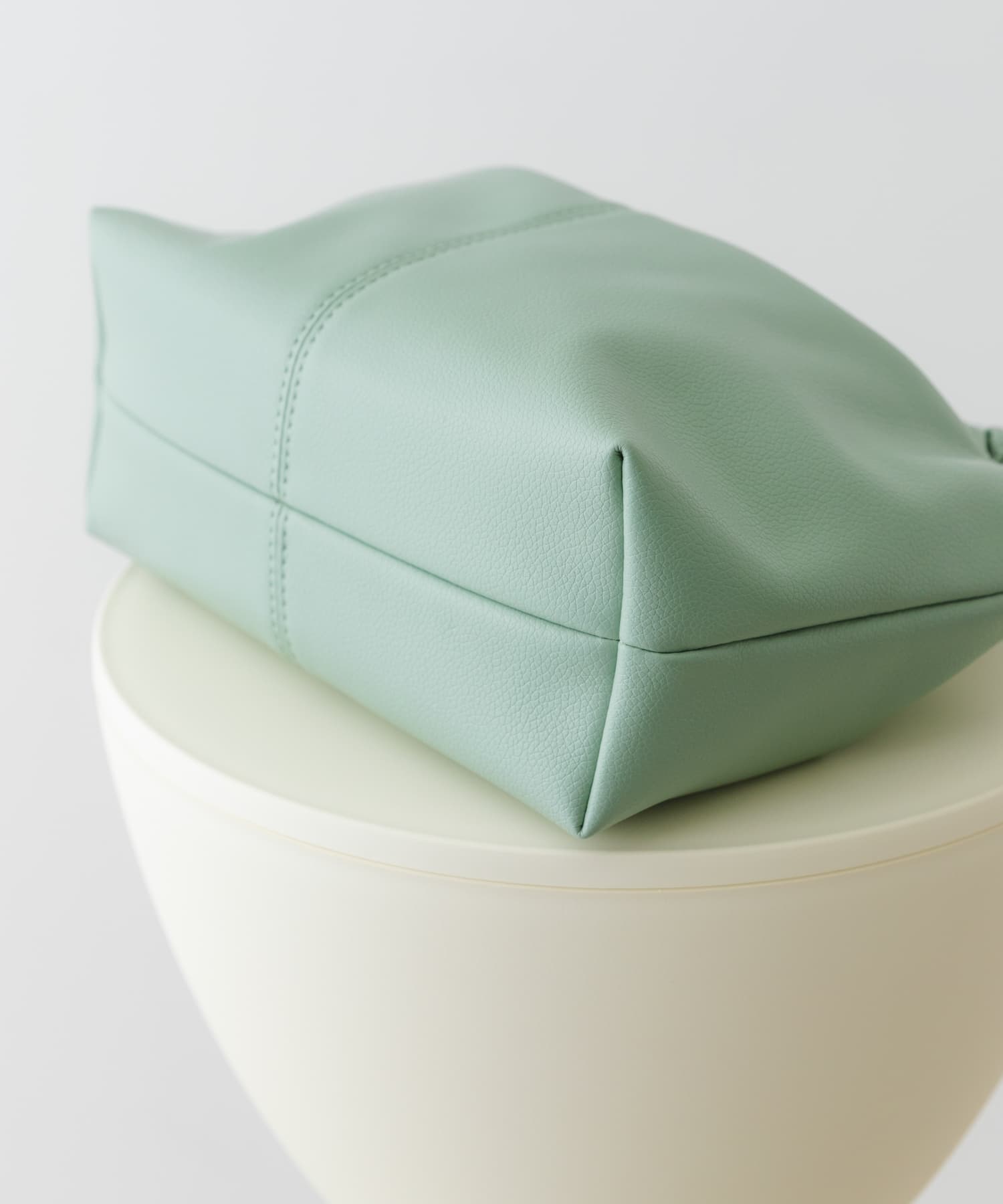 ギャザーハンドルバッグ MINT one