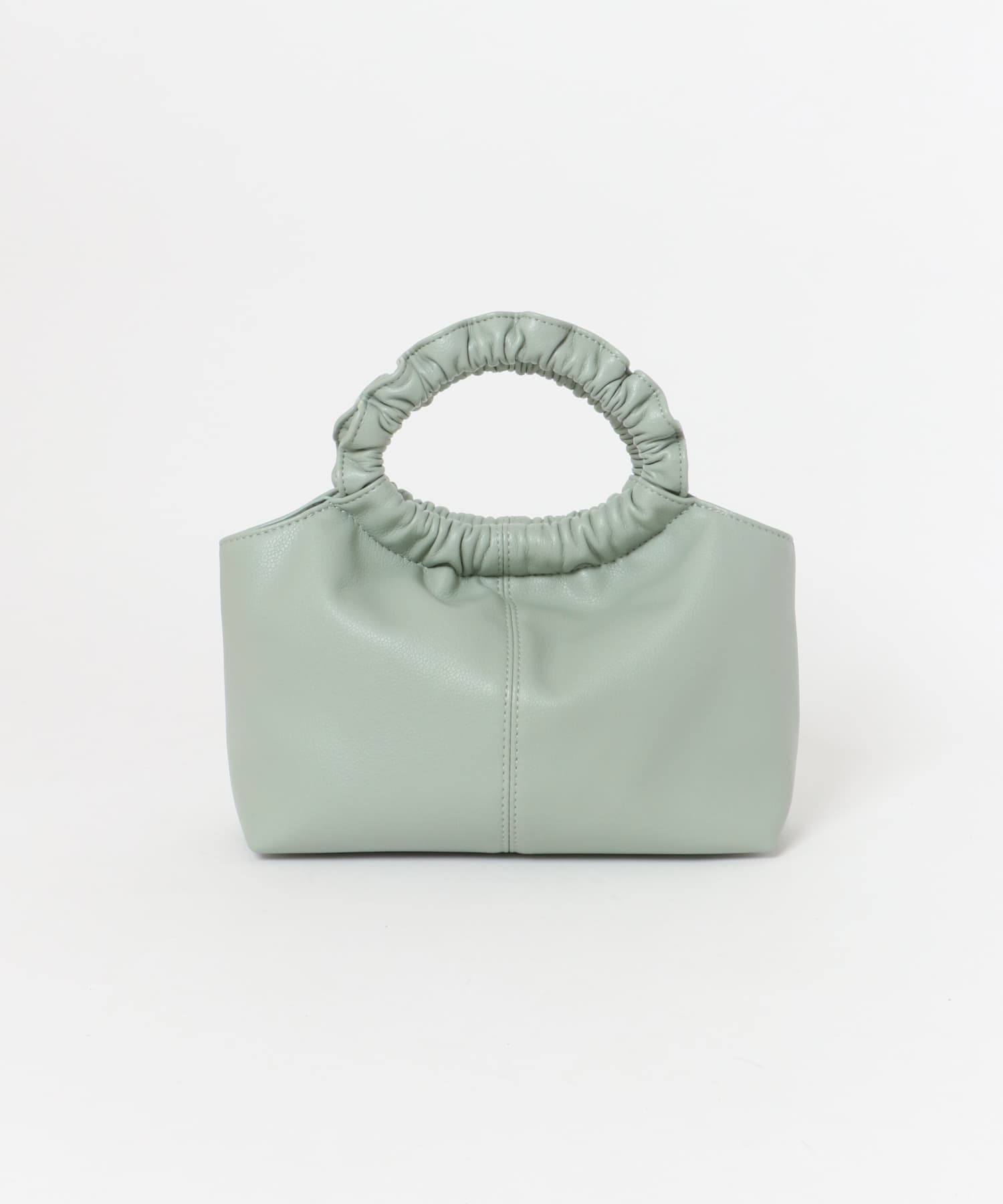 ギャザーハンドルバッグ MINT one