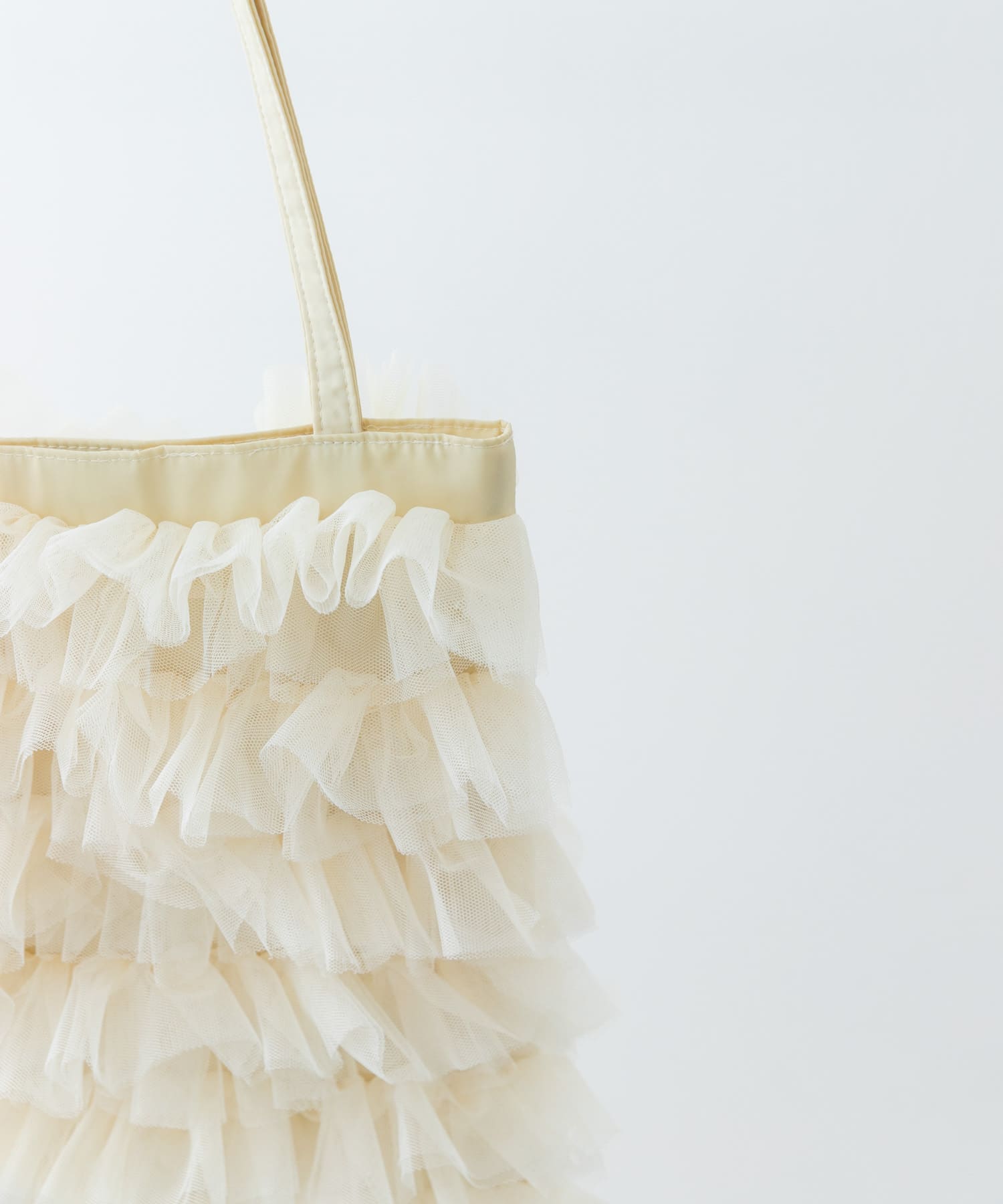 チュールトートバッグ IVORY one