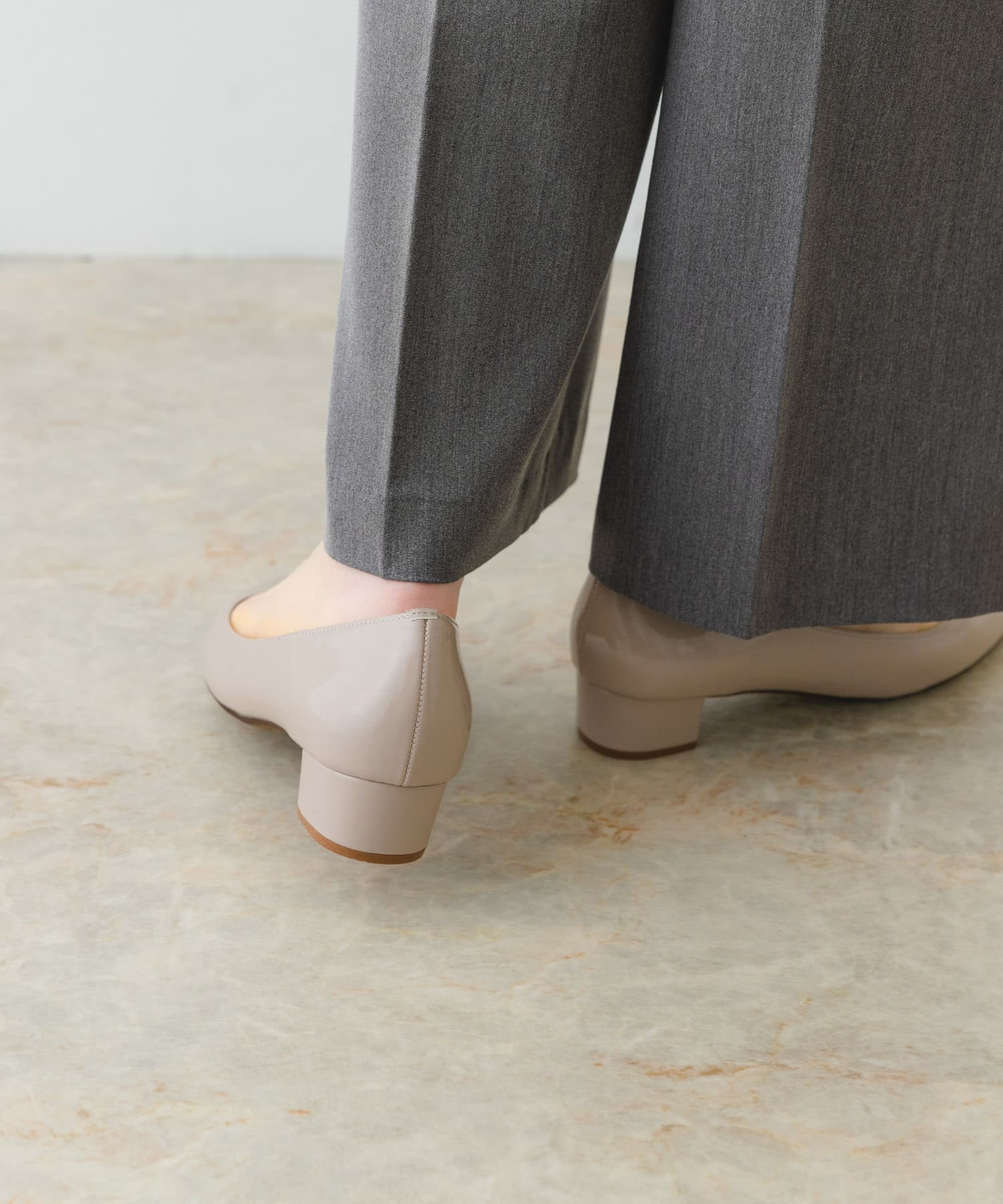 『MADE IN JAPAN』3.5cmポインテッドパンプス BEIGE 37