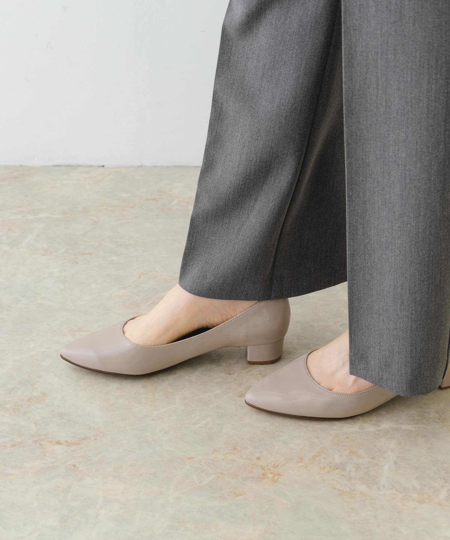 『MADE IN JAPAN』3.5cmポインテッドパンプス BEIGE 37