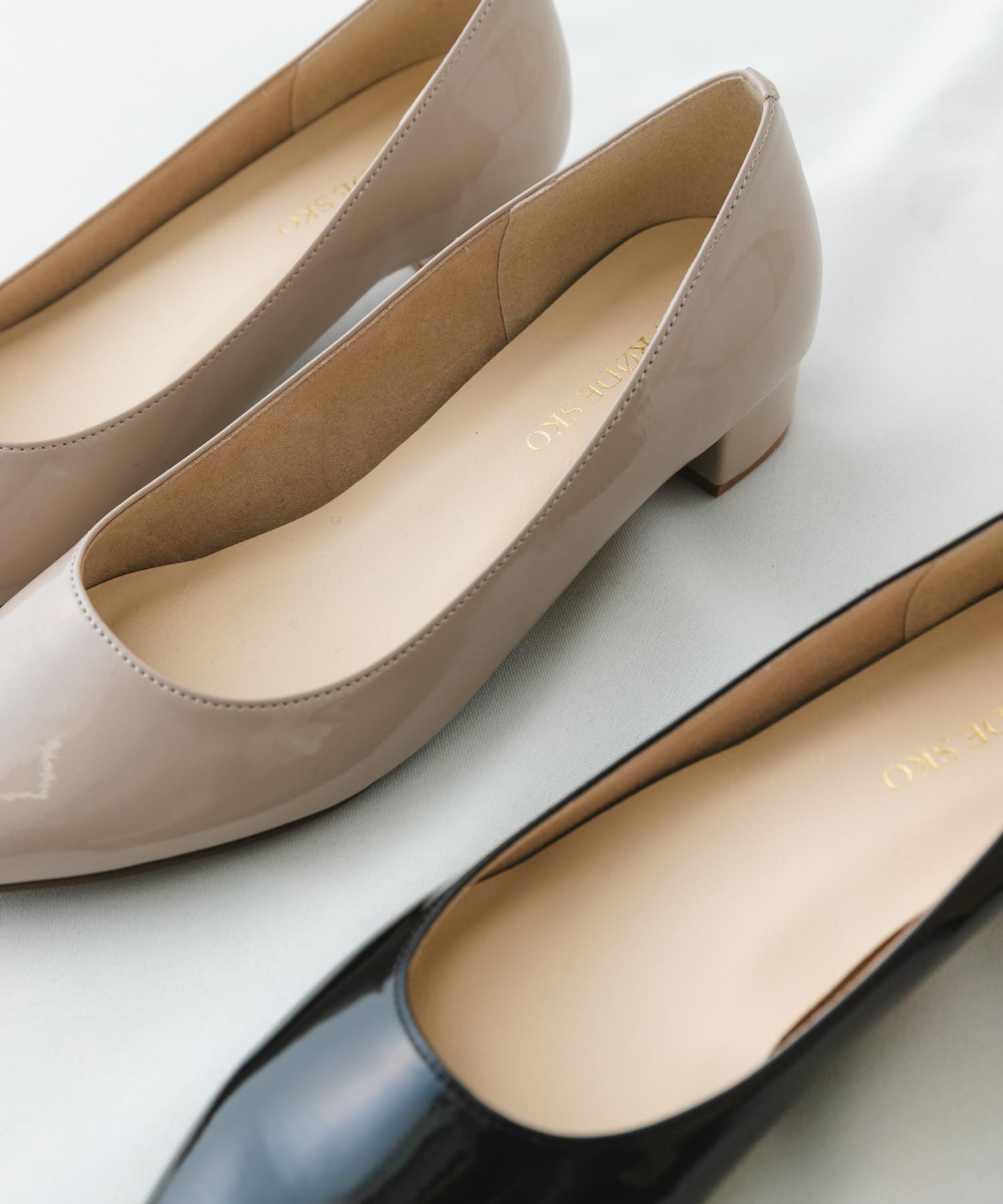『MADE IN JAPAN』3.5cmポインテッドパンプス BEIGE 38