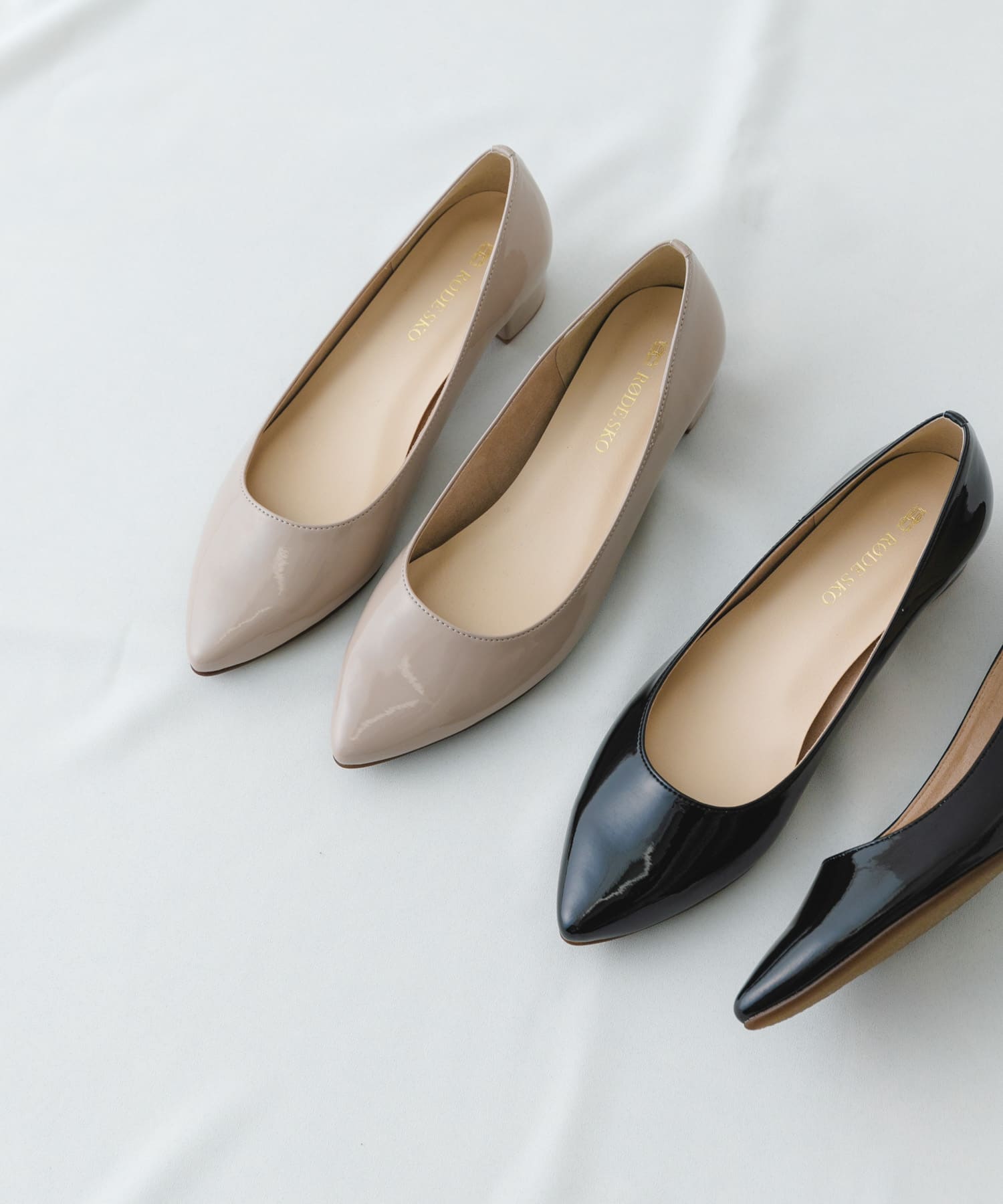 『MADE IN JAPAN』3.5cmポインテッドパンプス BEIGE 38