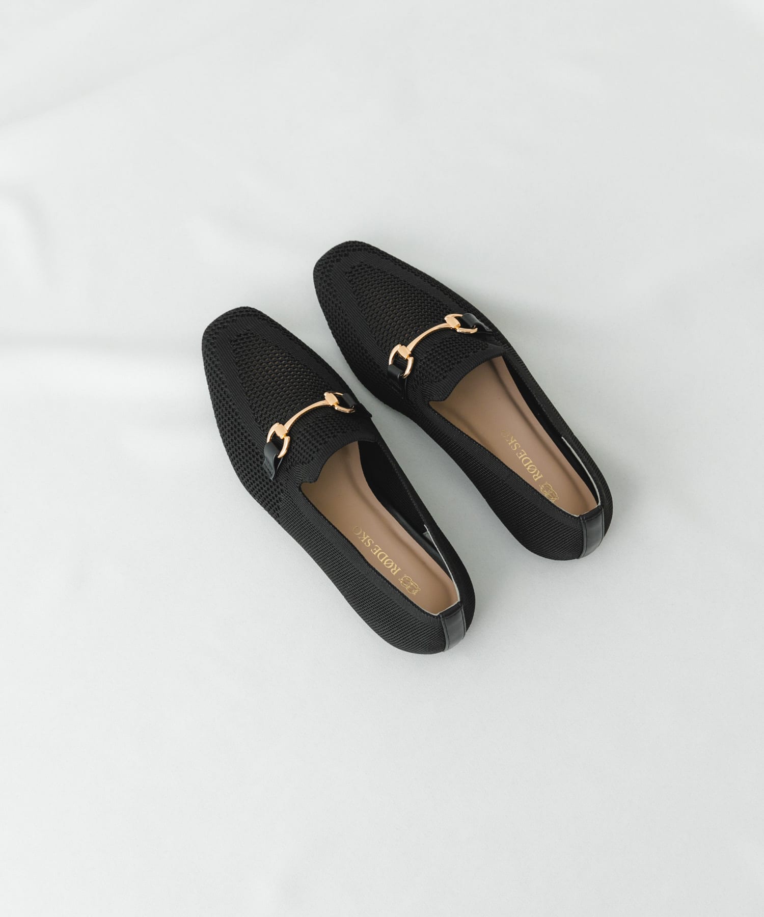 ビット付ニットローファー BLACK 36