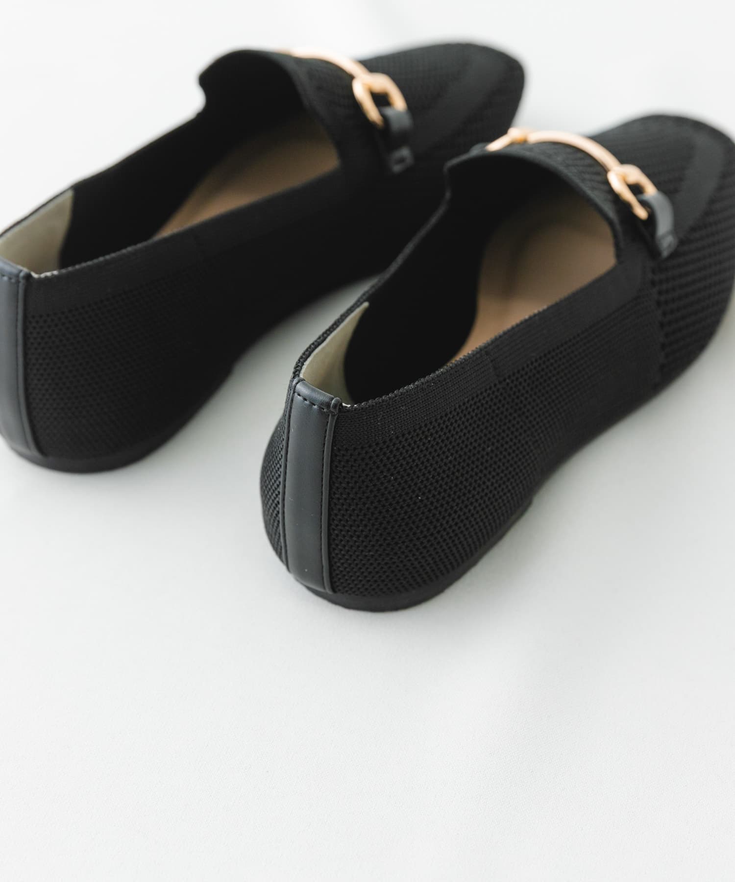 ビット付ニットローファー BLACK 36
