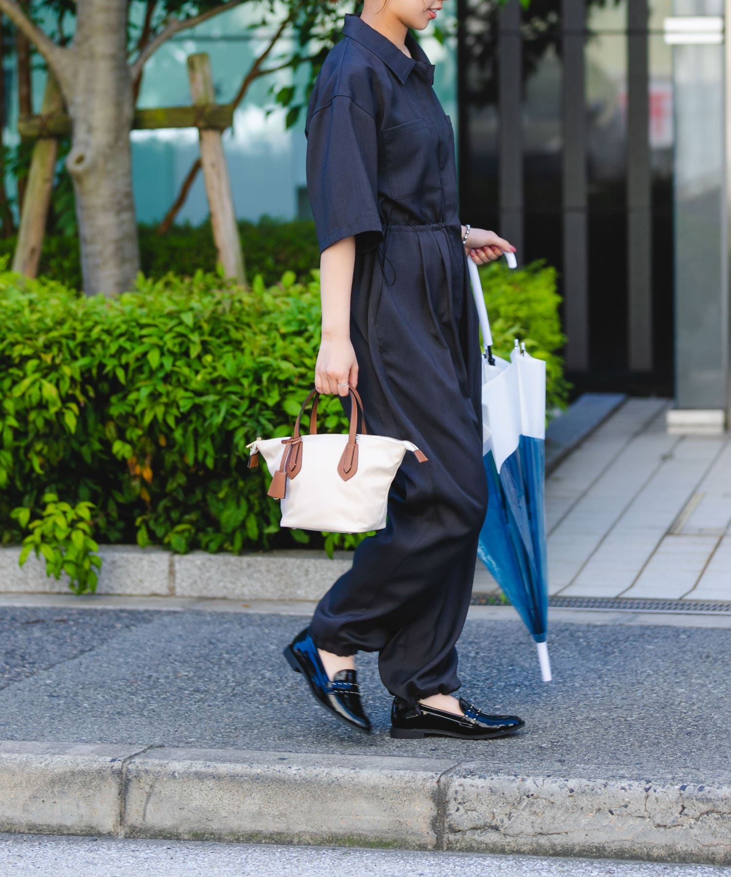 『MADE IN JAPAN』ウォータープルーフスタッズローファー BLACK 36