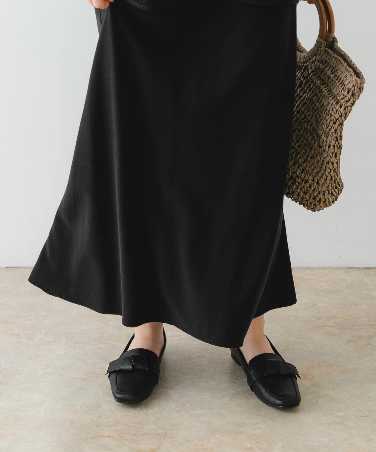 『MADE IN JAPAN』スクエアトゥリボンローファー BLACK 37